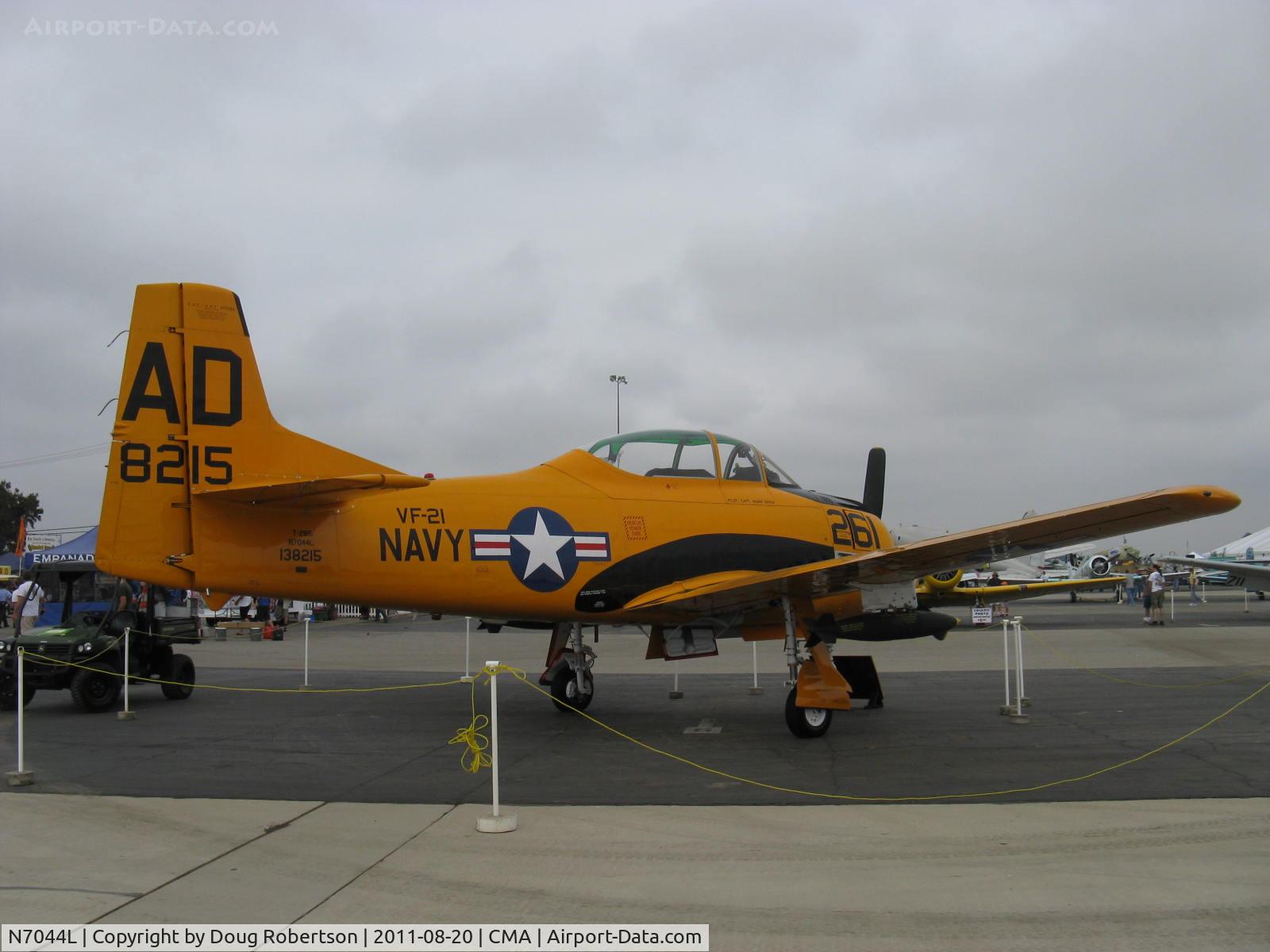 N7044L, 1955 North American T-28B Trojan C/N 200-286 (138215), 1955 North American T-28B TROJAN 'Susy Q', Wright R-1820-86 9 cylinder Cyclone 1,425 Hp