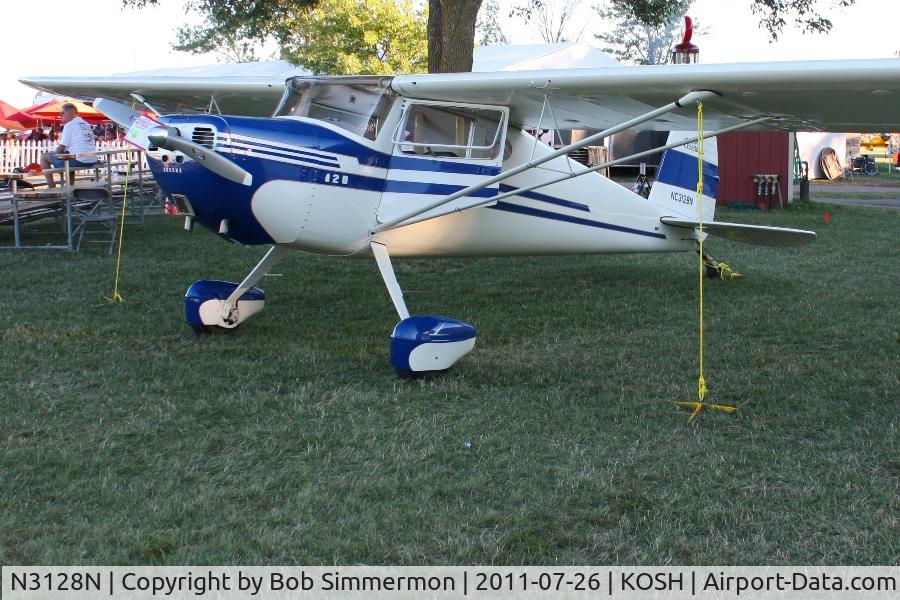 N3128N, 1947 Cessna 120 C/N 13386, Airventure 2011.