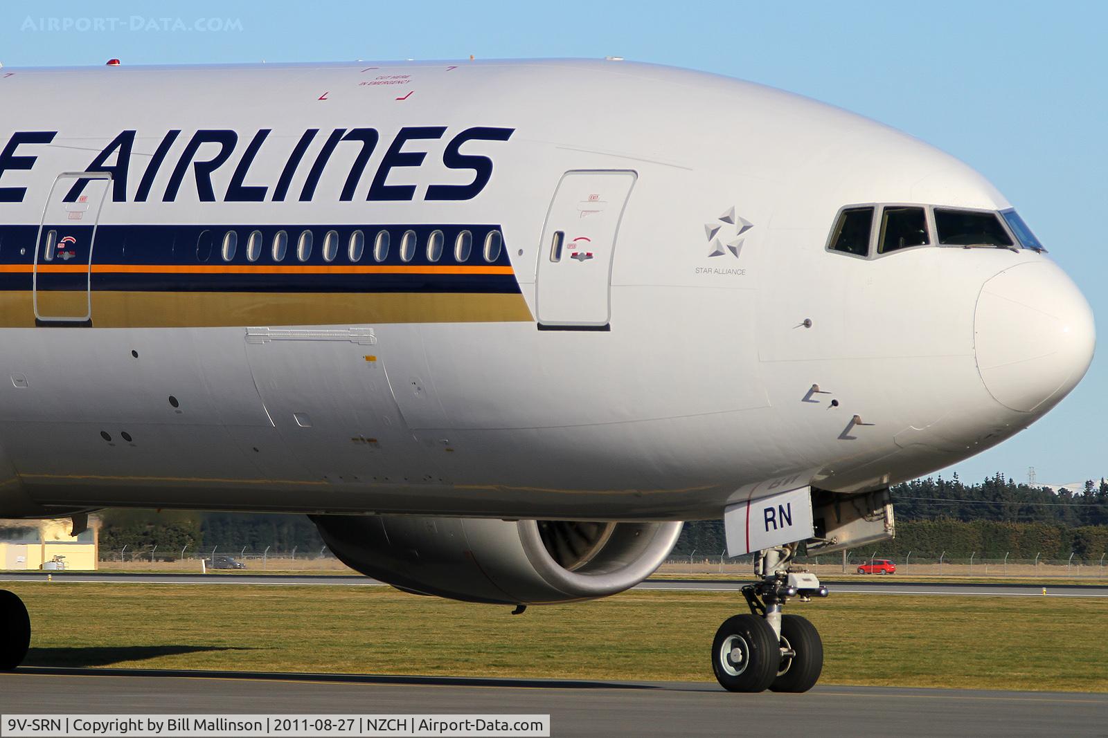 9V-SRN, 2003 Boeing 777-212/ER C/N 32318, Poor chap...be tired after doing SIN-CHC-SIN-CHC-SIN