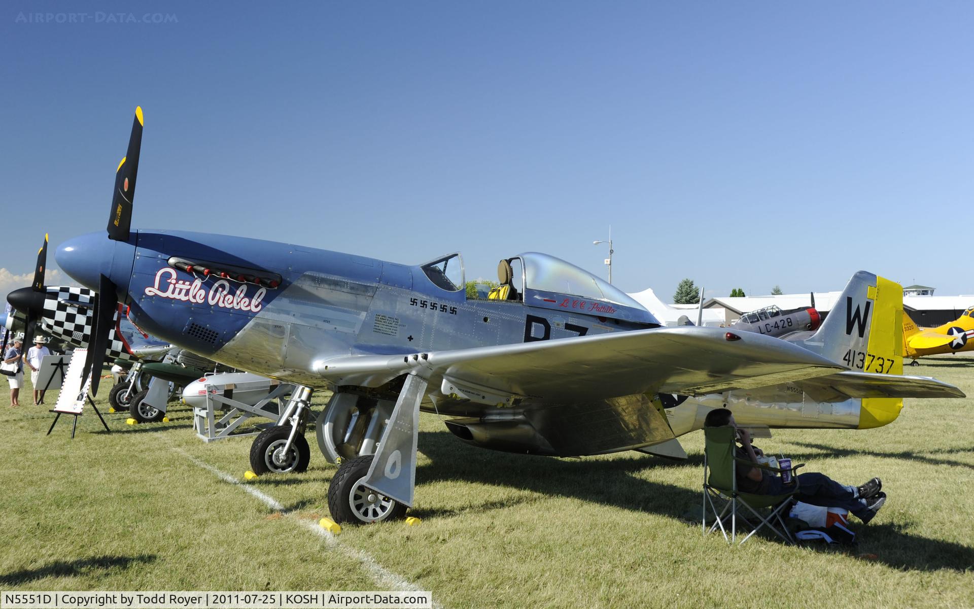 N5551D, North American P-51D Mustang C/N 124-48258 (45-11495), AIRVENTURE 2011