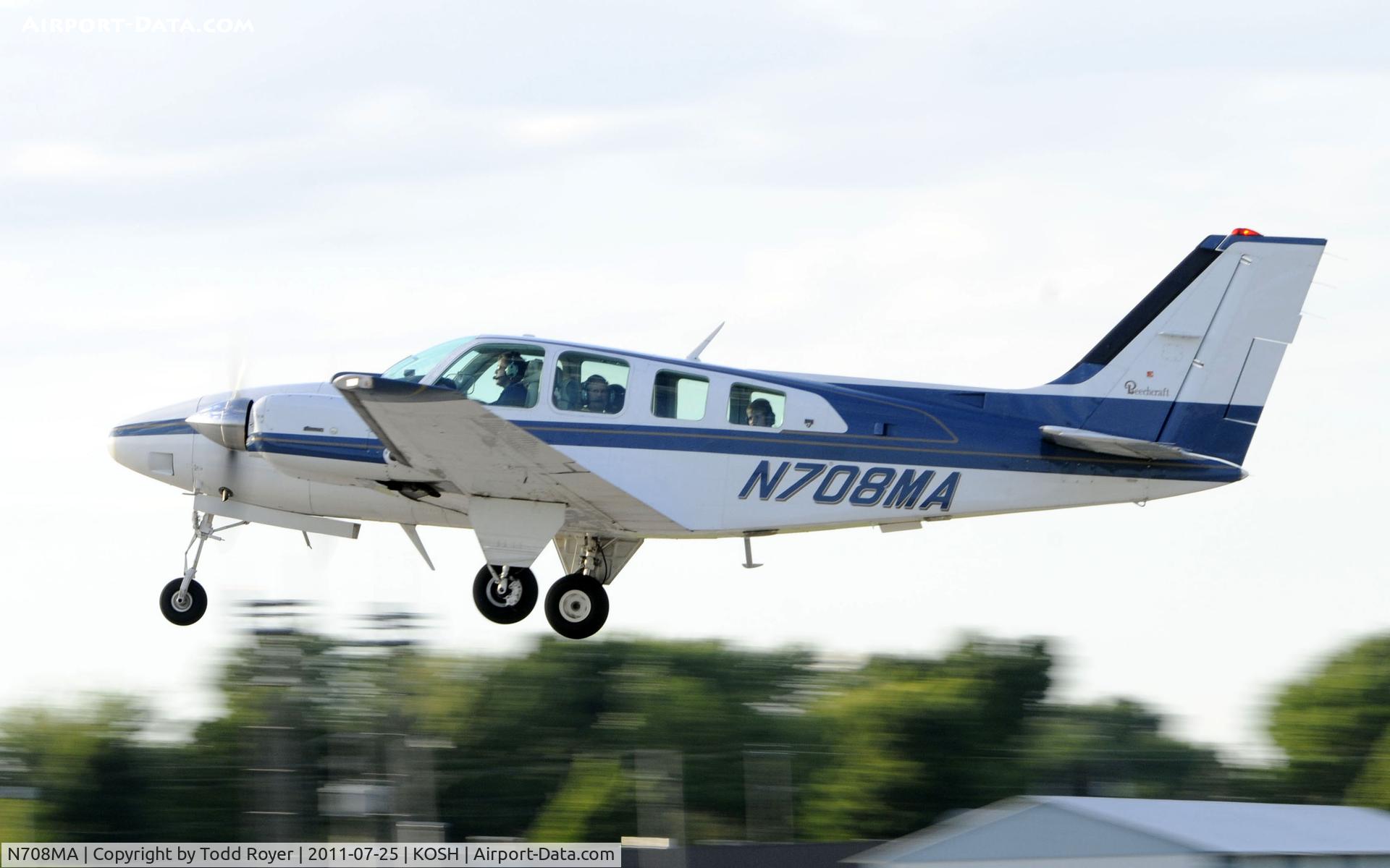 N708MA, 1981 Beech 58 Baron C/N TH-1304, AIRVENTURE 2011