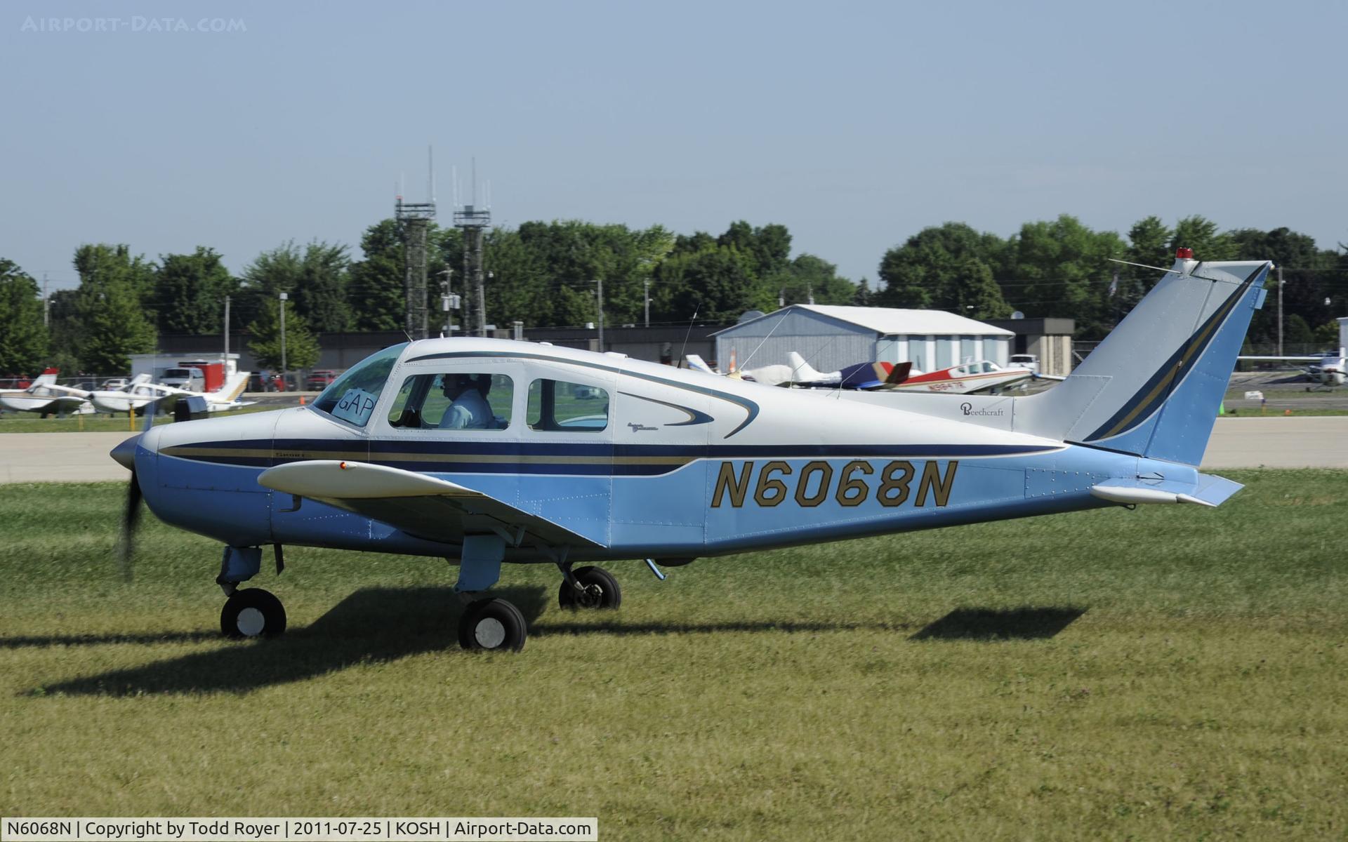 N6068N, 1968 Beech 19A C/N MB-392, AIRVENTURE 2011