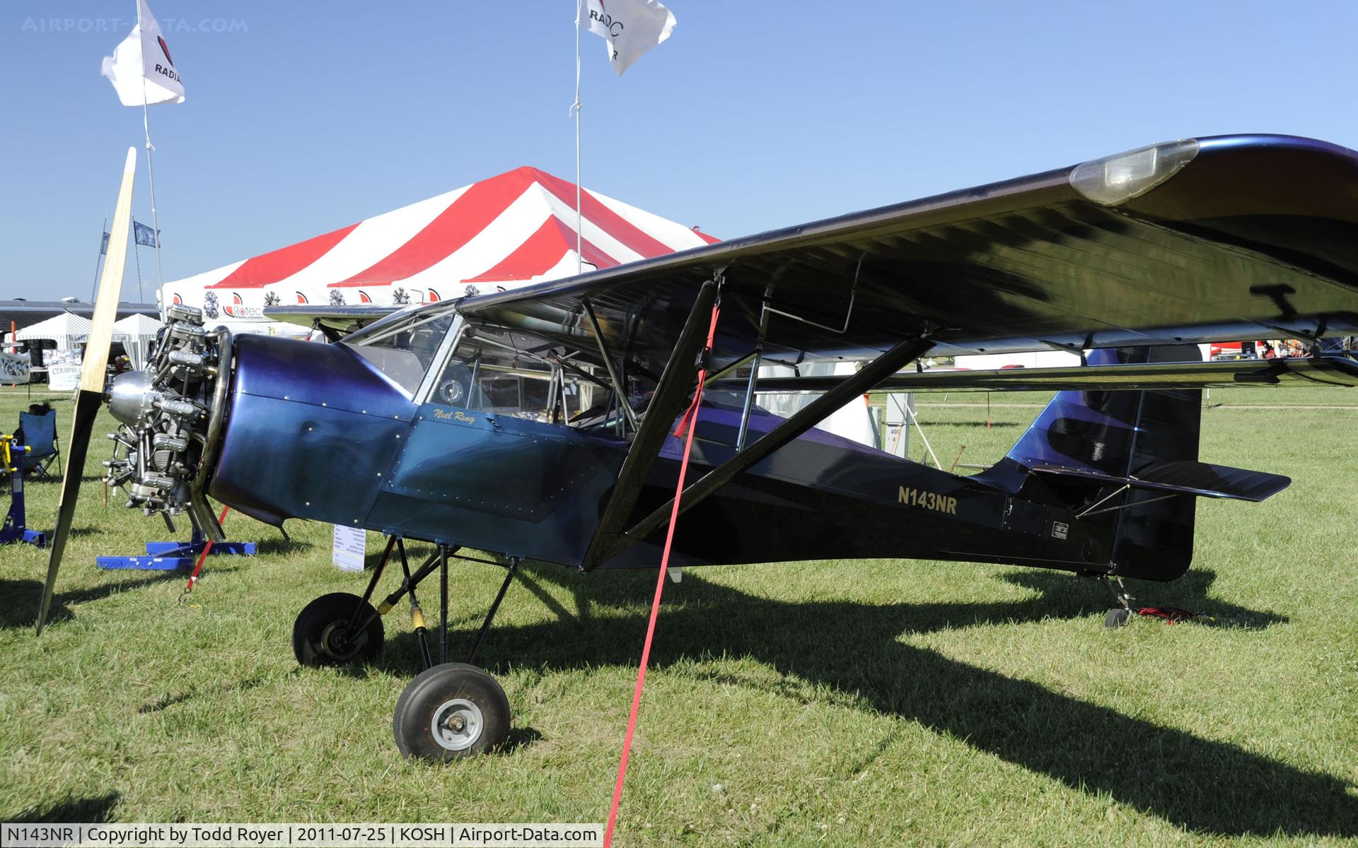 N143NR, 1994 Skystar Kitfox Model 4-1200 C/N ADU 143, AIRVENTURE 2011