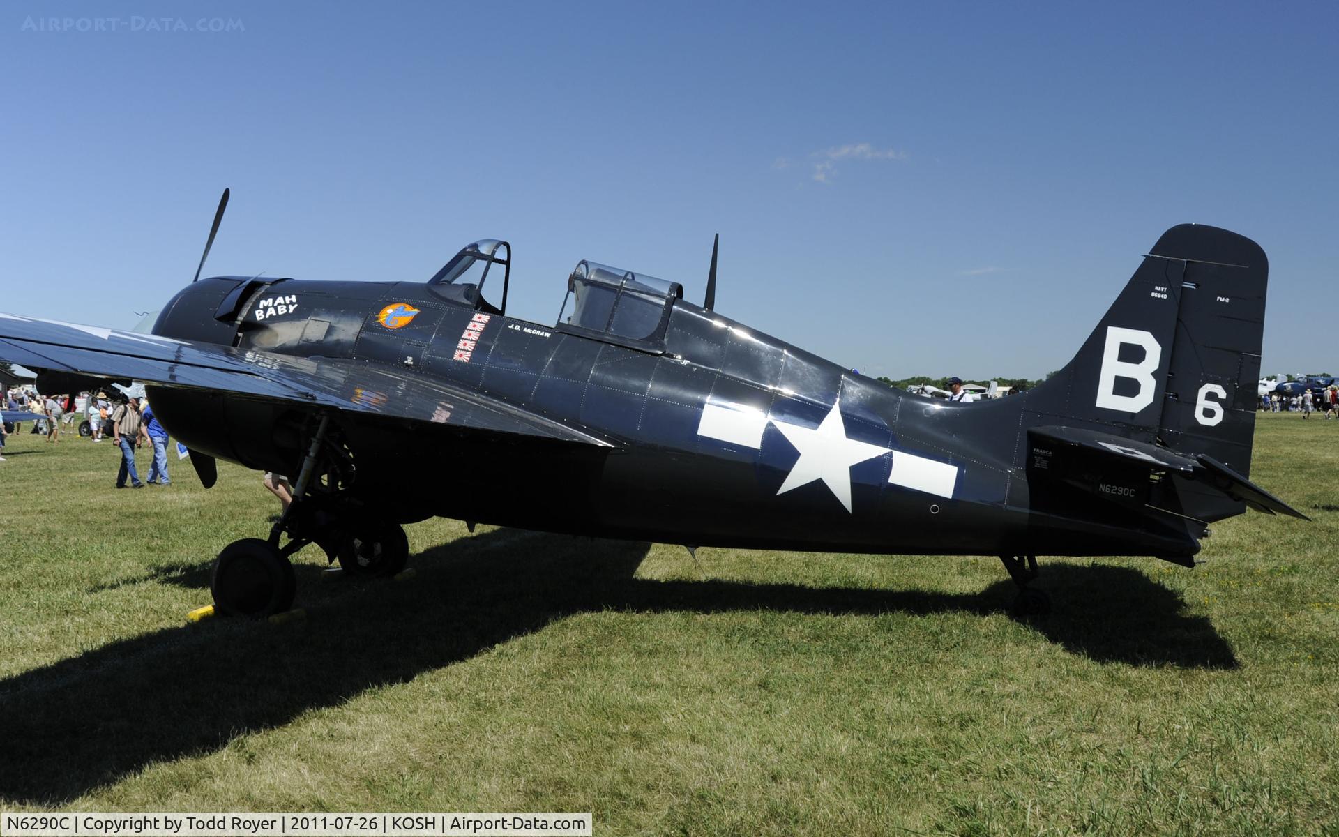 N6290C, 1945 General Motors (Grumman) FM-2 Wildcat C/N 5804, AIRVENTURE 2011
