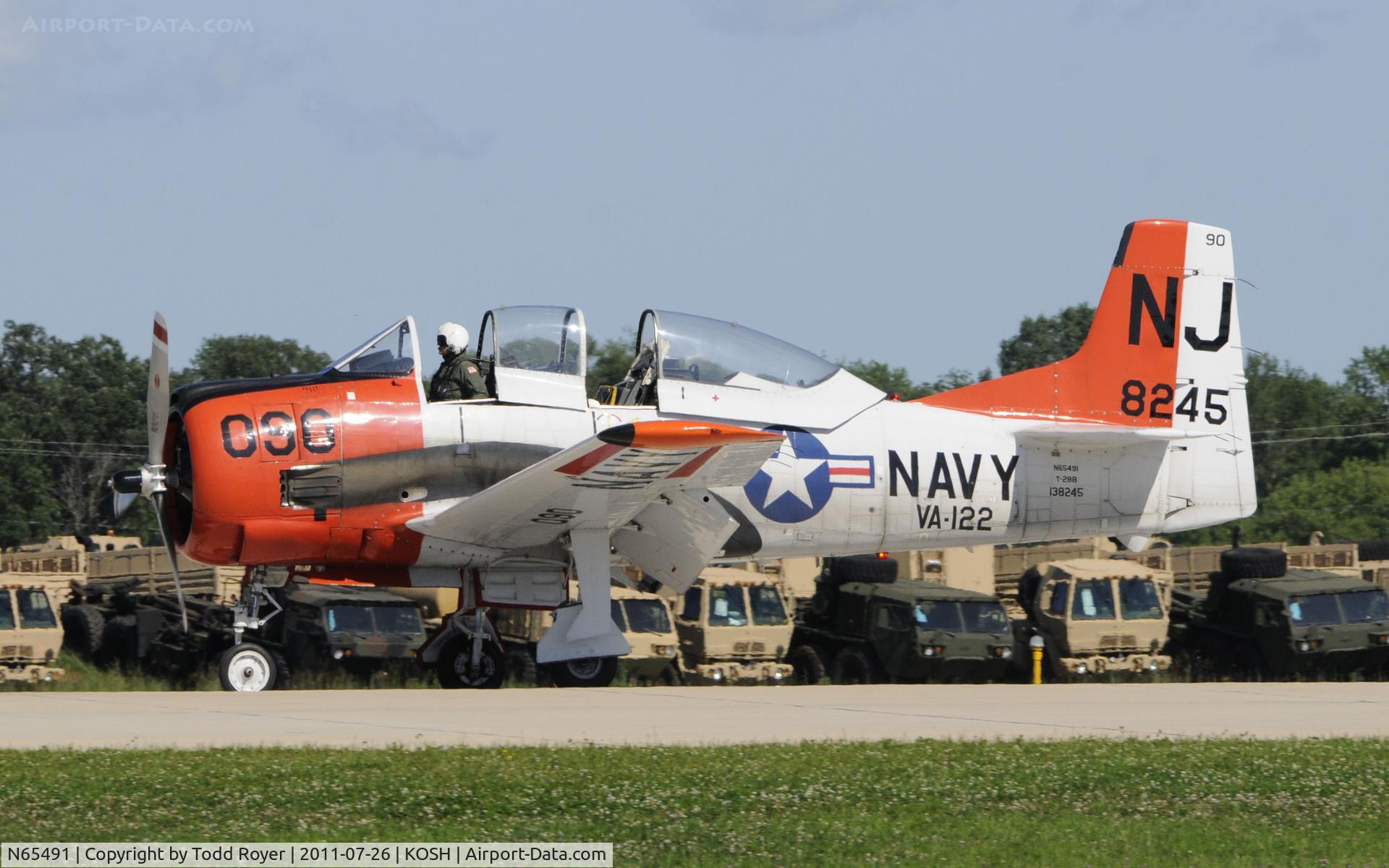 N65491, North American T-28B Trojan C/N 200-316 (138245), AIRVENTURE 2011