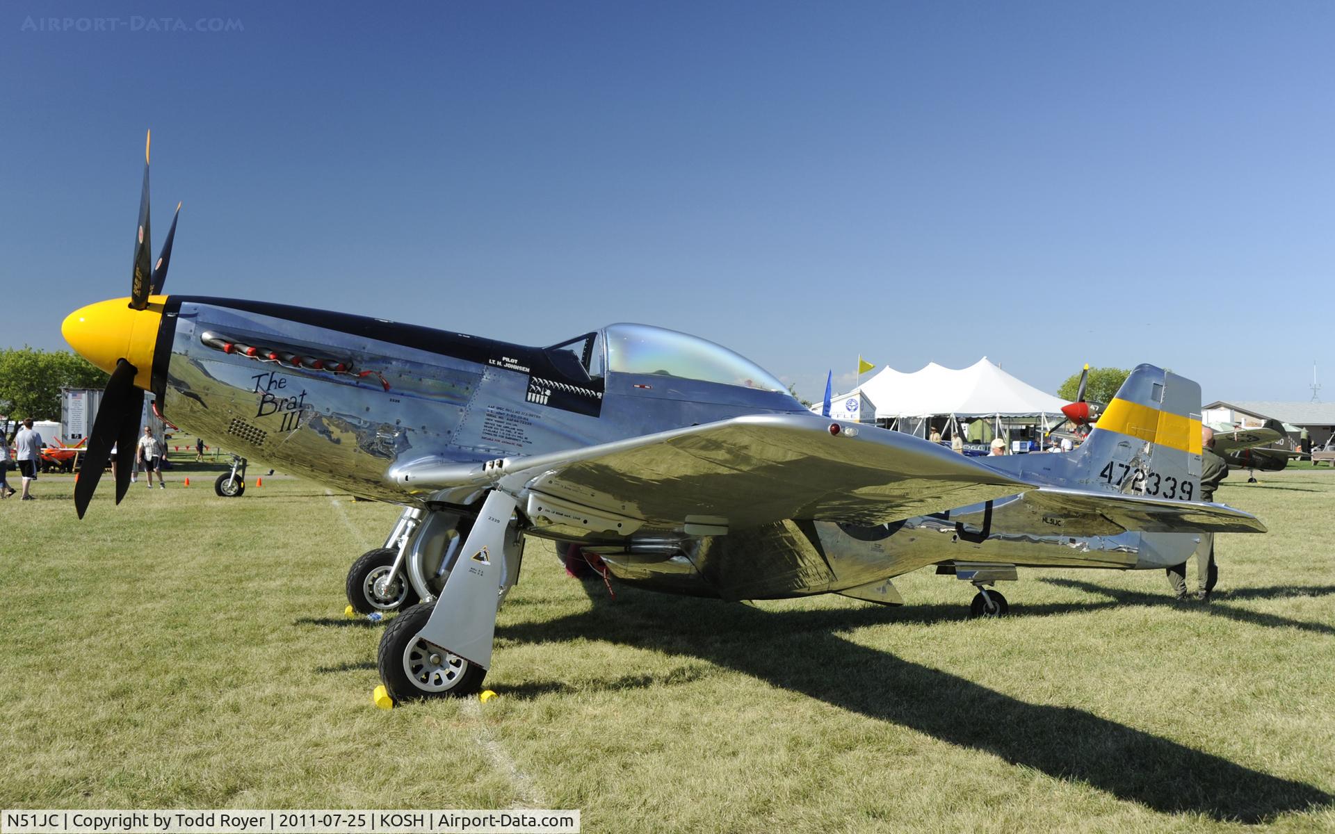N51JC, 1944 North American P-51D Mustang C/N 122-38798, AIRVENTURE 2011