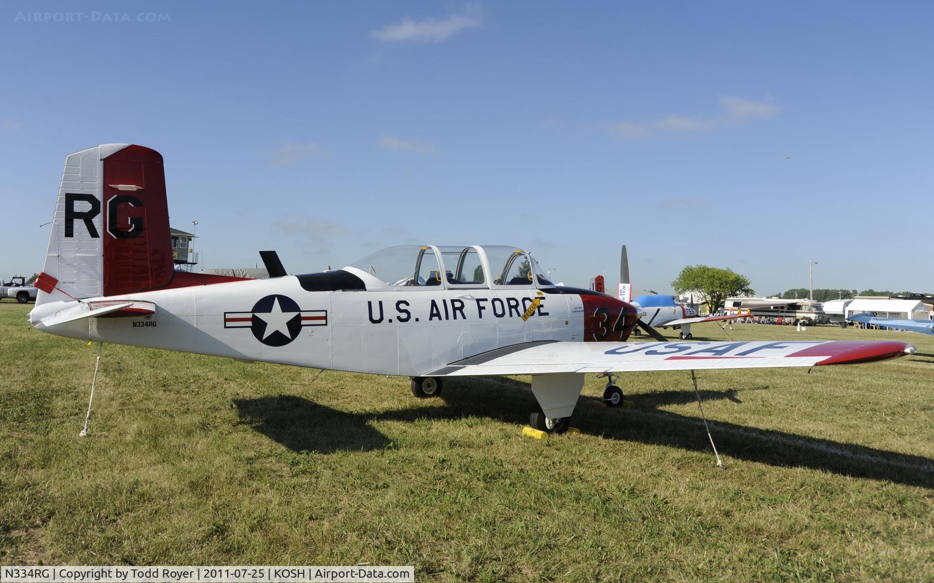 N334RG, 1954 Beech T-34A (A45) Mentor Mentor C/N G-93, AIRVENTURE 2011