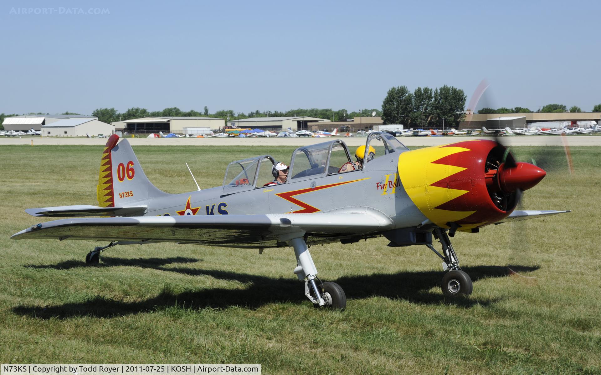 N73KS, 2001 Yakovlev (Aerostar) Yak-52TW C/N 0112230, AIRVENTURE 2011