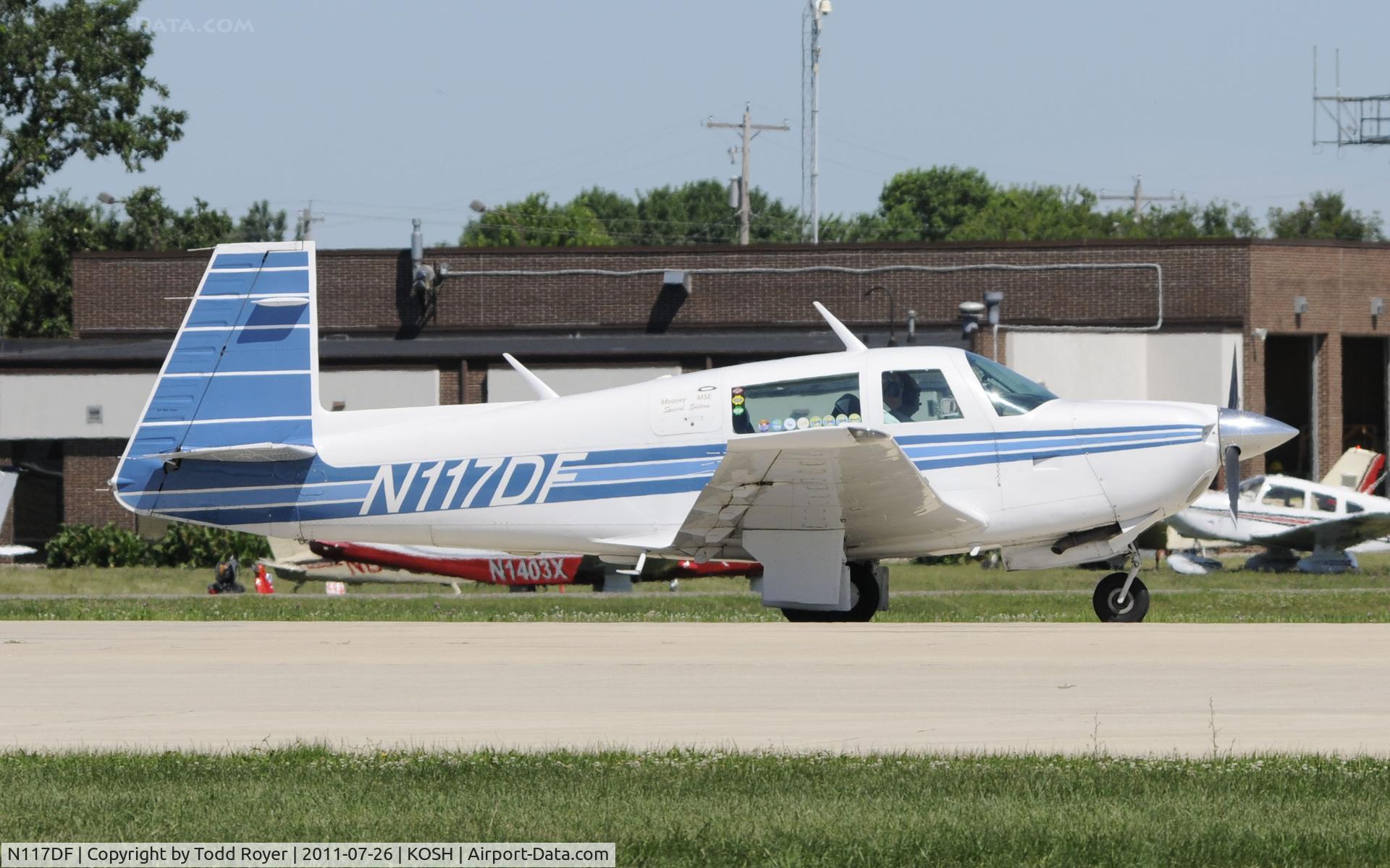 N117DF, 1985 Mooney M20J 201 C/N 24-1542, AIRVENTURE 2011