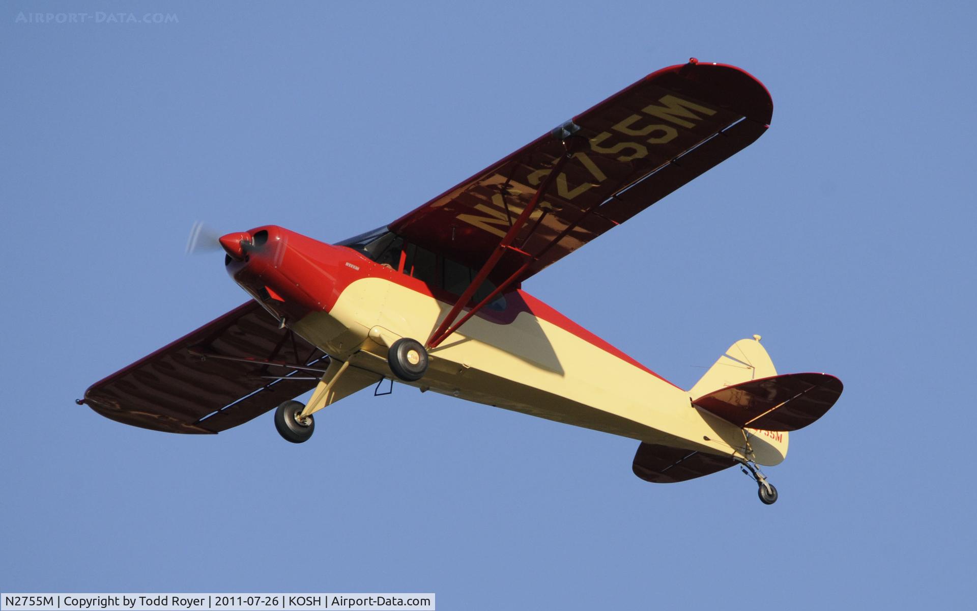 N2755M, 1946 Piper PA-12 Super Cruiser C/N 12-1240, AIRVENTURE 2011