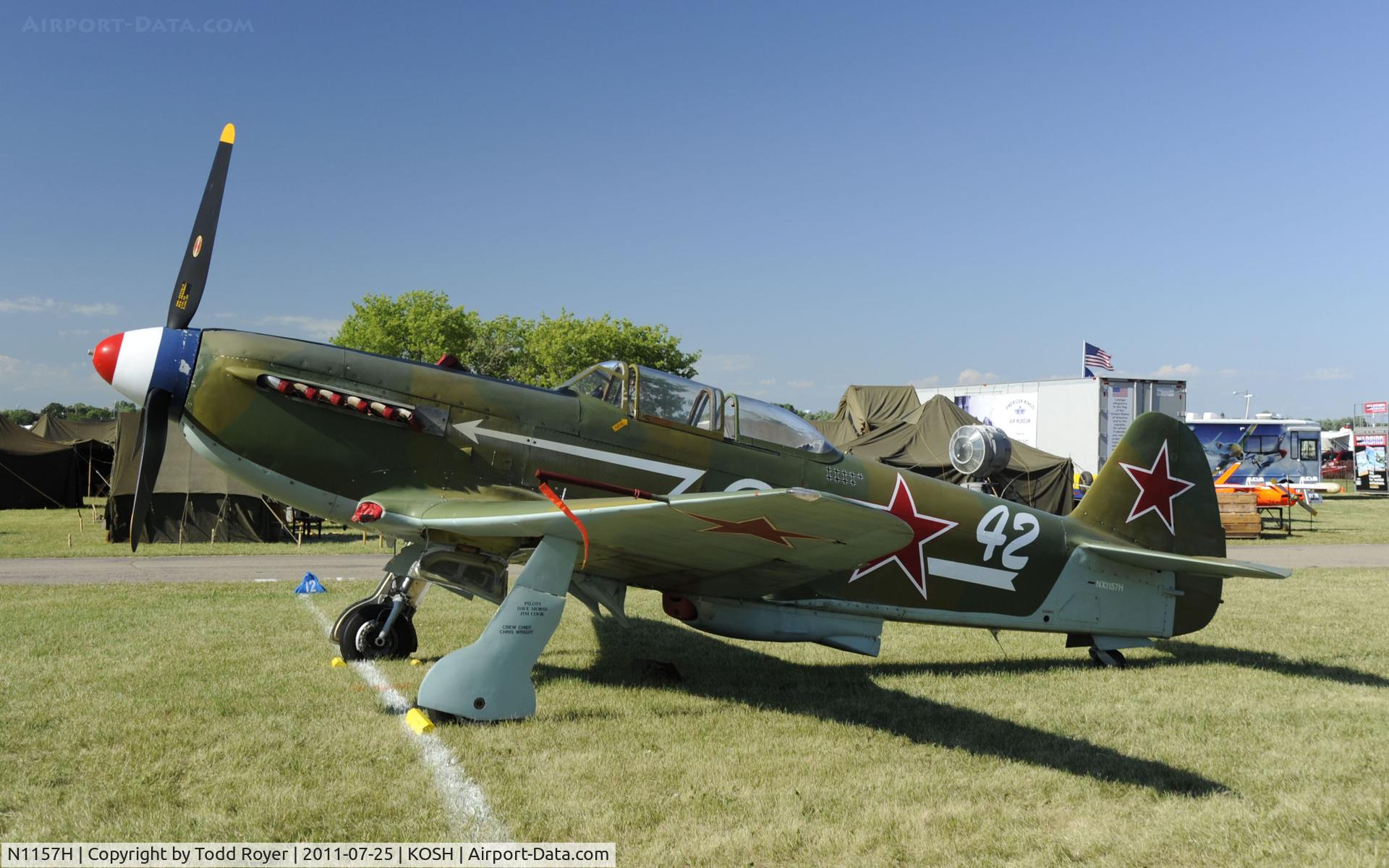N1157H, 1994 Yakovlev Yak-9U-M C/N 0470402, AIRVENTURE 2011