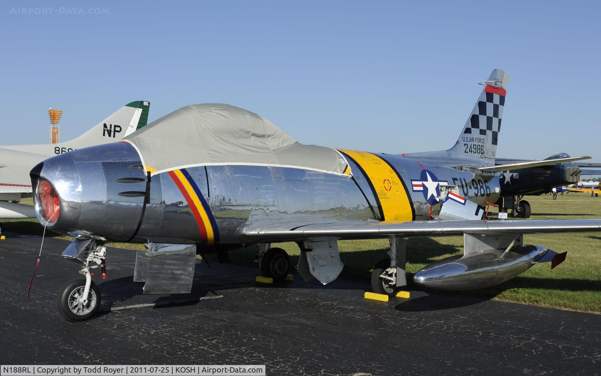 N188RL, 1952 North American F-86F Sabre C/N 191-682, AIRVENTURE 2011