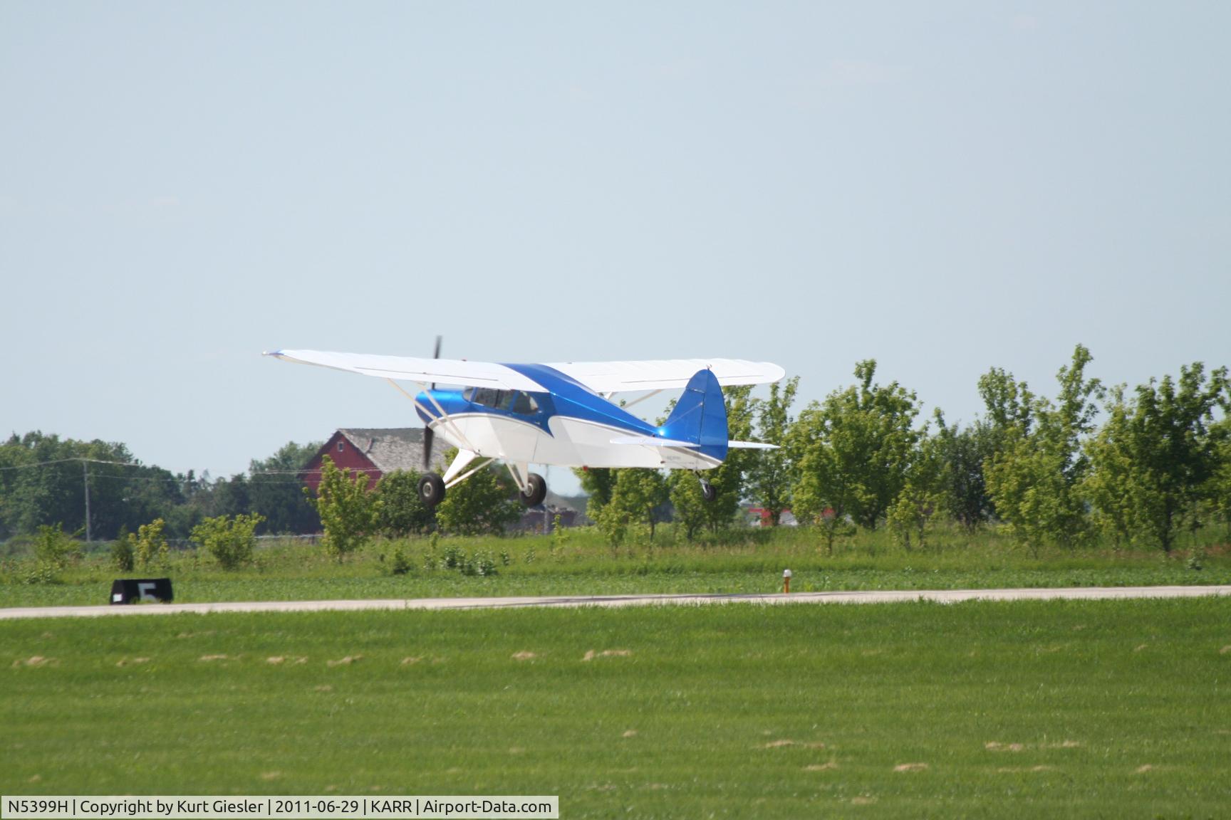 N5399H, 1949 Piper PA-16 Clipper C/N 16-206, First takeoff post restoration