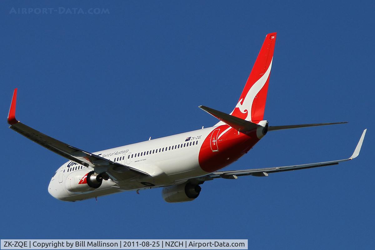 ZK-ZQE, 2011 Boeing 737-838 C/N 34185, away to SYD as QF46
