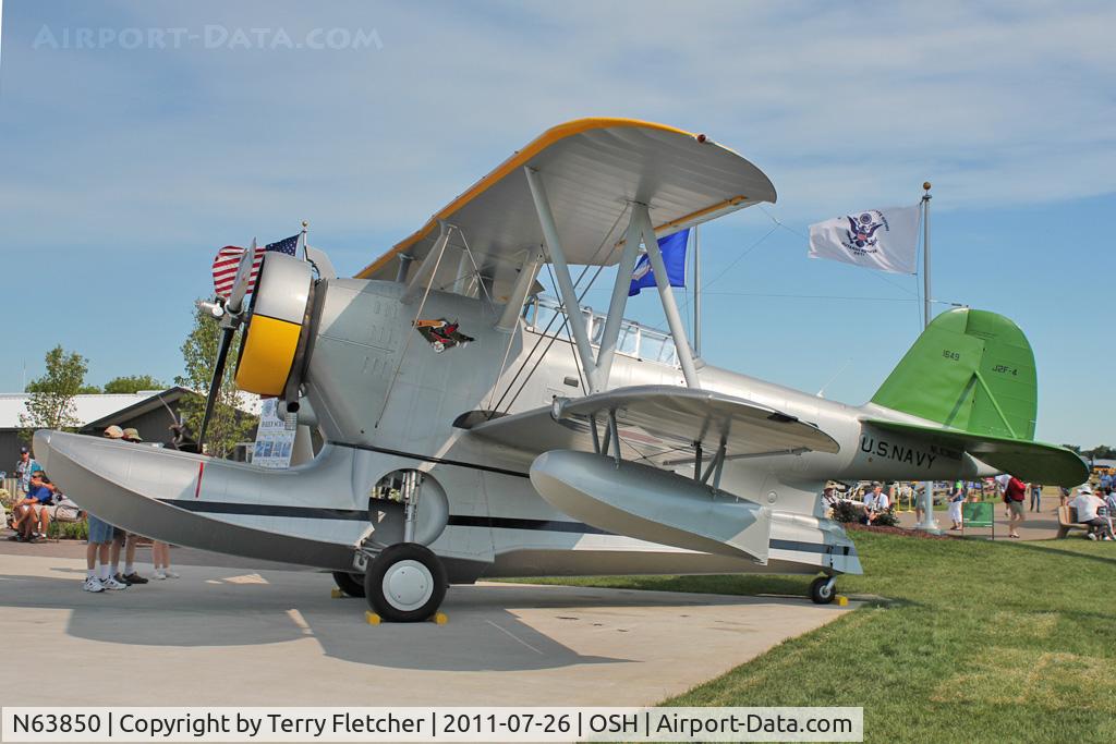 N63850, 1939 Grumman J2F-4 C/N 1649, 1939 Grumman J2F4, ex Bu 1649
at 2011 Oshkosh