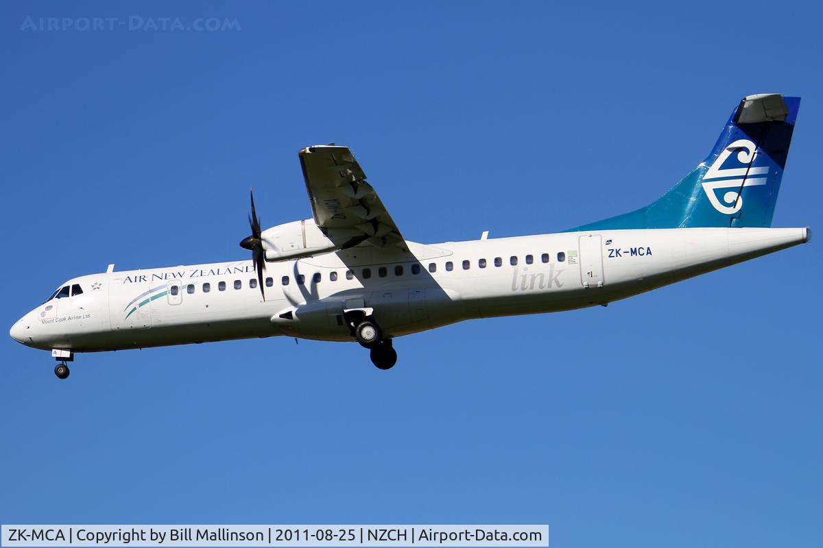 ZK-MCA, 1999 ATR 72-212A C/N 597, finals to 02