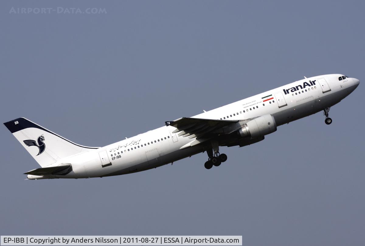 EP-IBB, 1994 Airbus A300B4-605R C/N 727, Departing runway 08.