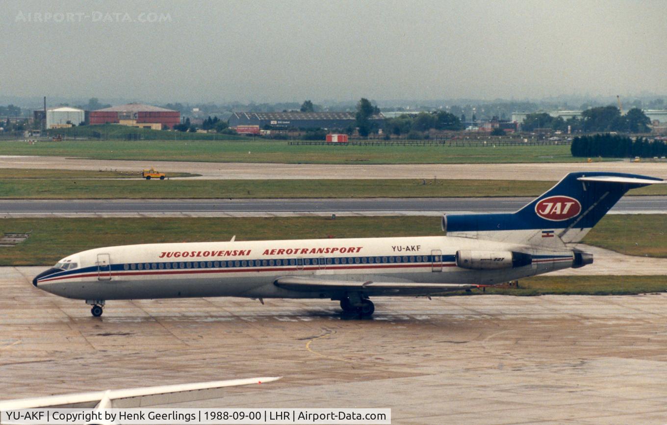YU-AKF, 1974 Boeing 727-2H9 C/N 21038, JAT