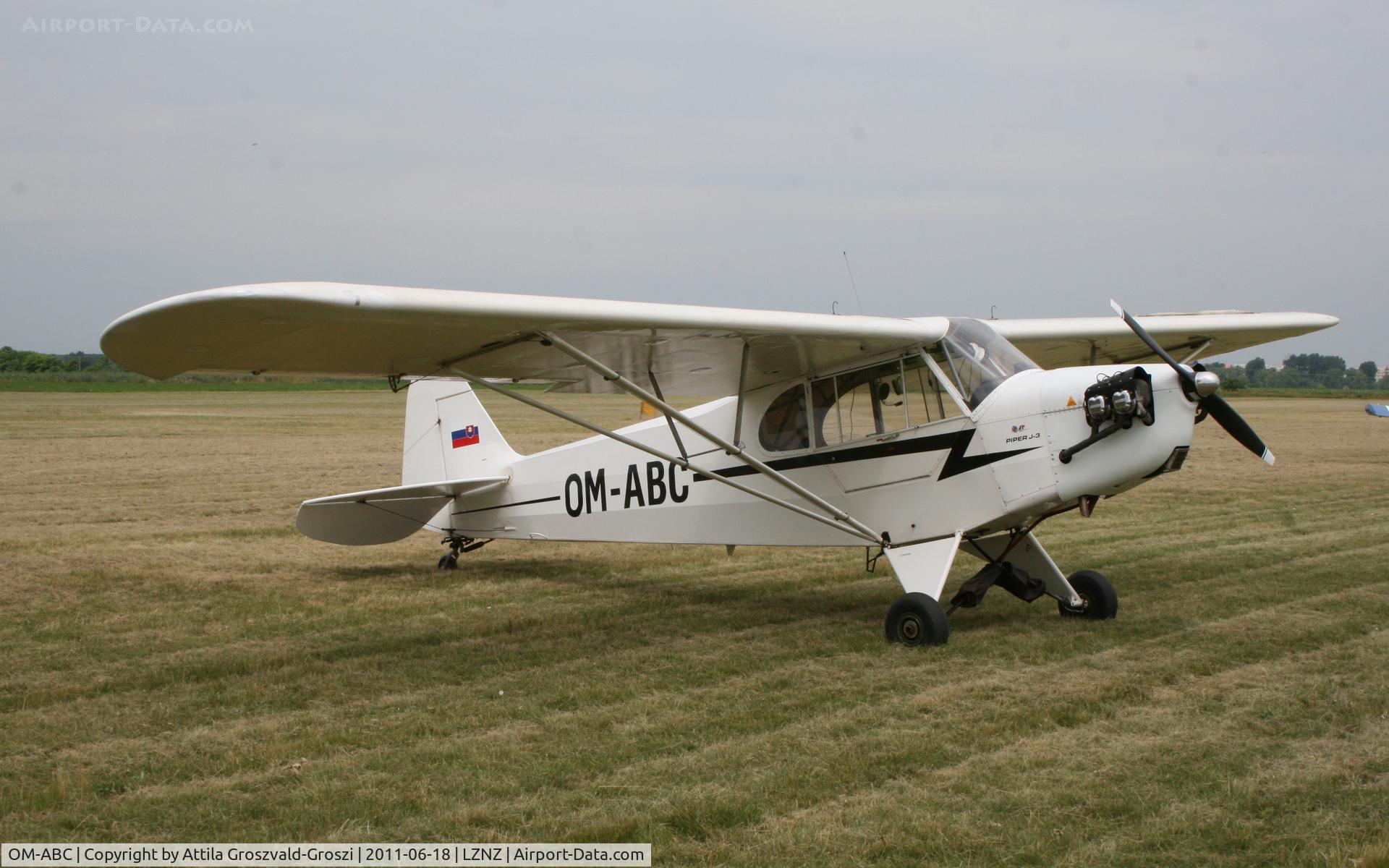 OM-ABC, Piper J3C-65 Cub C/N 190907, Nové Zámky Airport - Slovakia