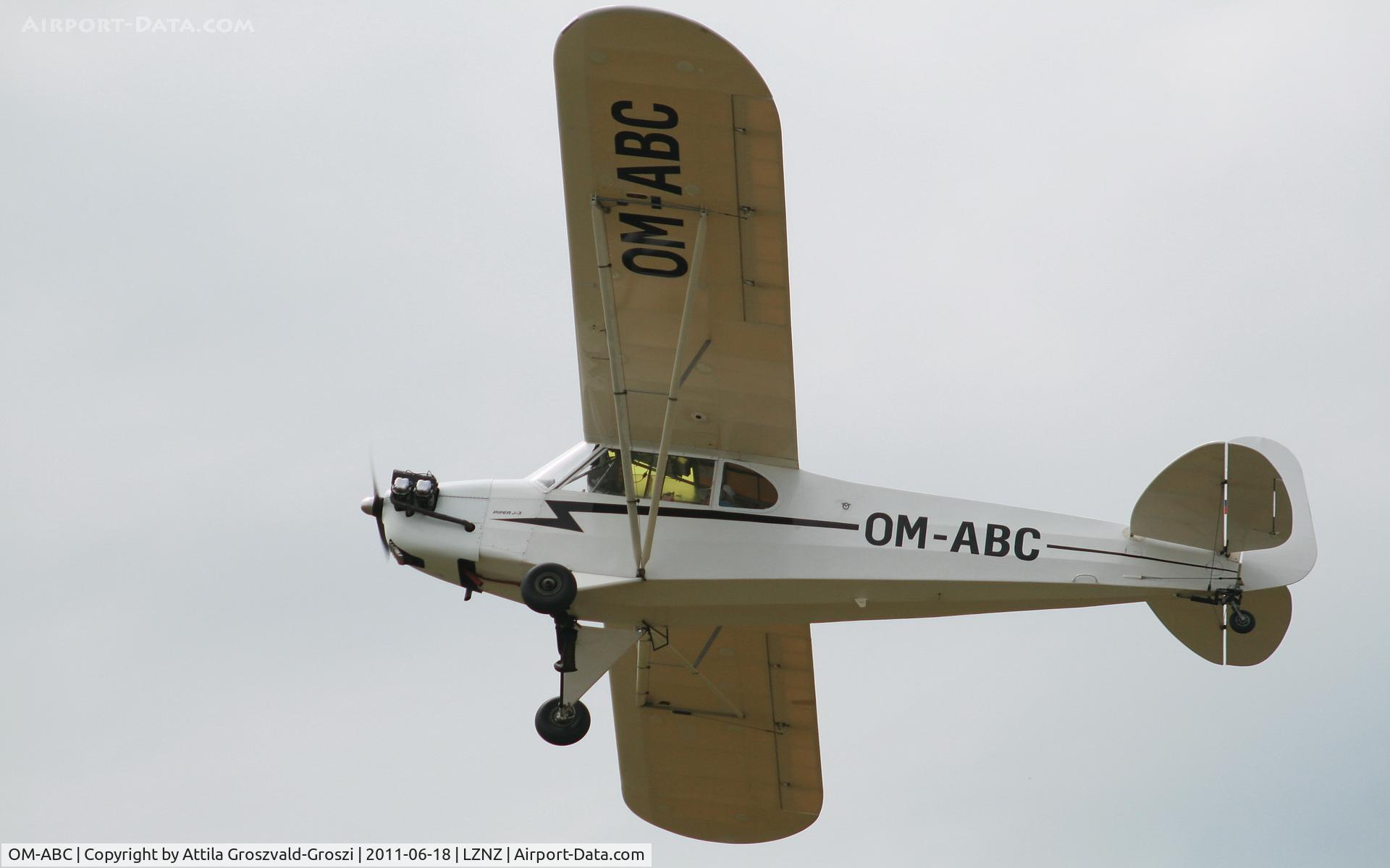OM-ABC, Piper J3C-65 Cub C/N 190907, Nové Zámky Airport - Slovakia