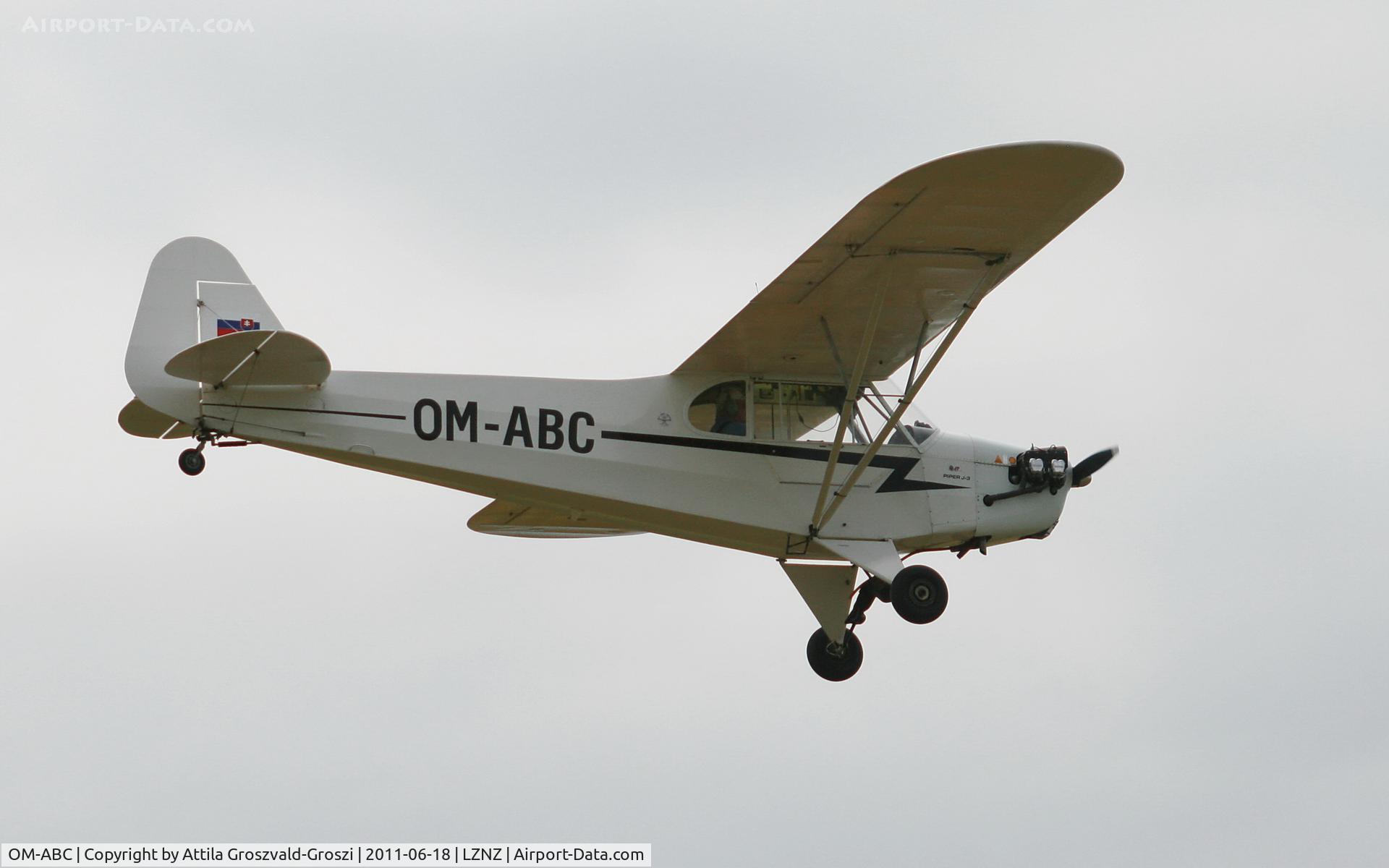 OM-ABC, Piper J3C-65 Cub C/N 190907, Nové Zámky Airport - Slovakia