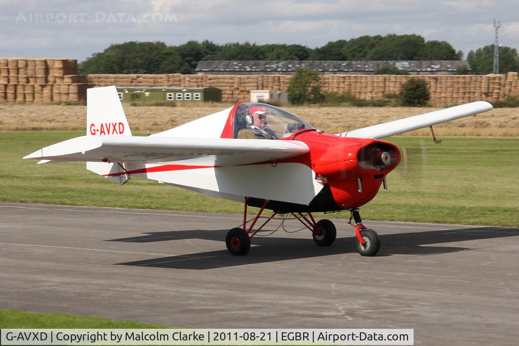 G-AVXD, 1967 Slingsby T.66 Nipper 3 C/N S109, Typsy T.66 Nipper 3 at Breighton Airfield's Summer Fly-In, August 2011.