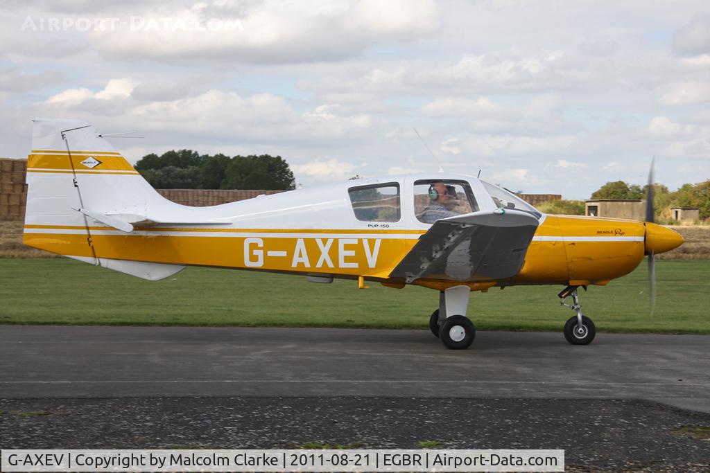G-AXEV, 1969 Beagle B-121 Pup Series 2 (Pup 150) C/N B121-070, Beagle B-121 Pup 150 at Breighton Airfield's Summer Fly-In, August 2011.