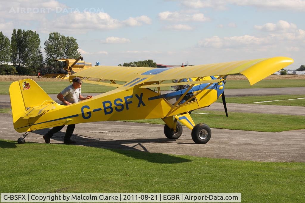 G-BSFX, 1990 Denney Kitfox Mk2 C/N PFA 172-11723, Denney Kitfox Mk2 at Breighton Airfield's Summer Fly-In, August 2011.