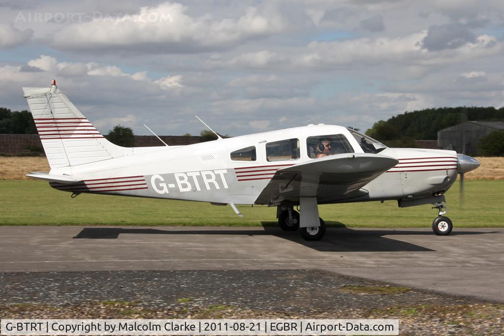 G-BTRT, 1975 Piper PA-28R-200 Cherokee Arrow C/N 28R-7535270, Piper PA-28R-200 Cherokee Arrow at Breighton Airfield's Summer Fly-In, August 2011.