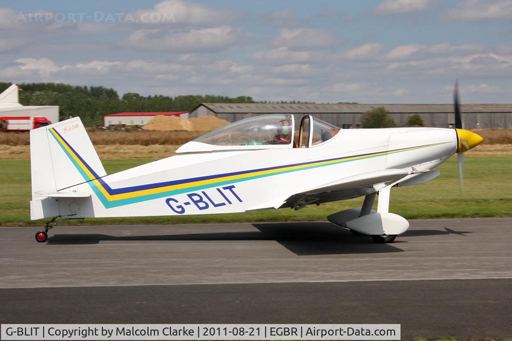 G-BLIT, 1986 Thorp T-18C Tiger C/N PFA 076-10550, Thorp T-18C at Breighton Airfield's Summer Fly-In, August 2011.