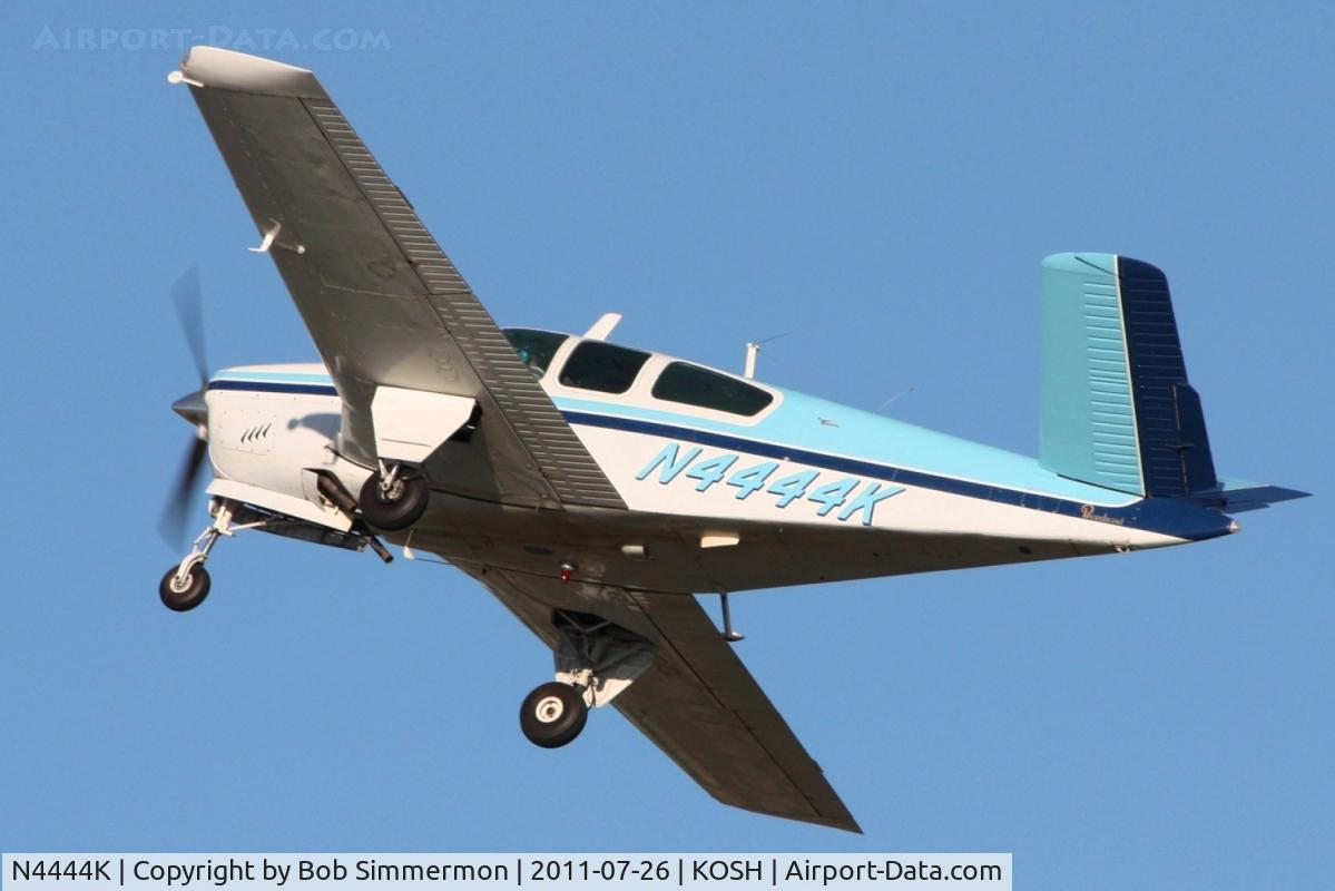 N4444K, 1964 Beech S35 Bonanza C/N D-7422, Departing Airventure 2011.
