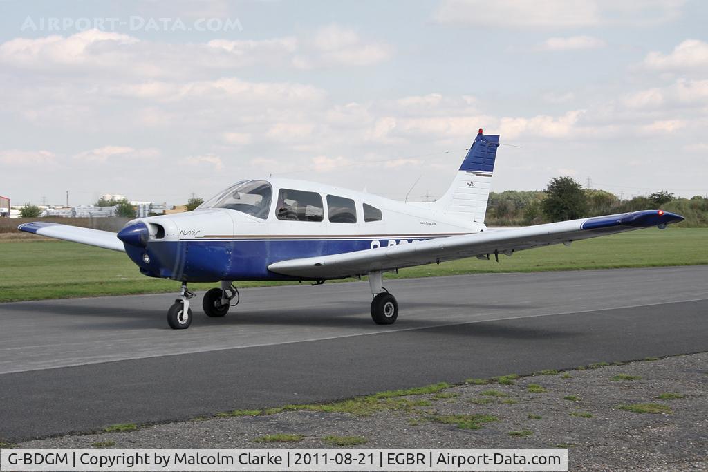 G-BDGM, 1974 Piper PA-28-151 Cherokee Warrior C/N 28-7415165, Piper PA-28-151 Cherokee Warrior at Breighton Airfield's Summer Fly-In, August 2011.
