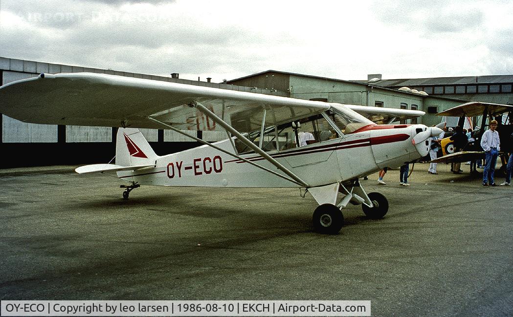 OY-ECO, 1954 Piper PA-18-95 Super Cub Super Cub C/N 18-3209, Copenhagen Kastrup 10.8.86 Sterling AW Event.