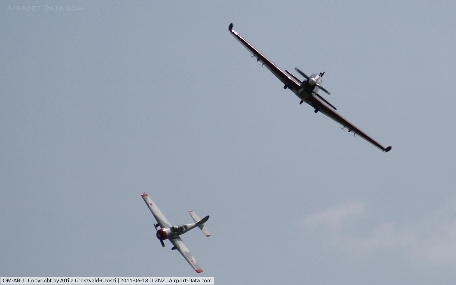 OM-ARU, Zlin Z-526AFS-V C/N 1213, Nové Zámky Airport - Slovakia (Slovak Republik) SK - Nové Zámki is wartime imitation on an airport.