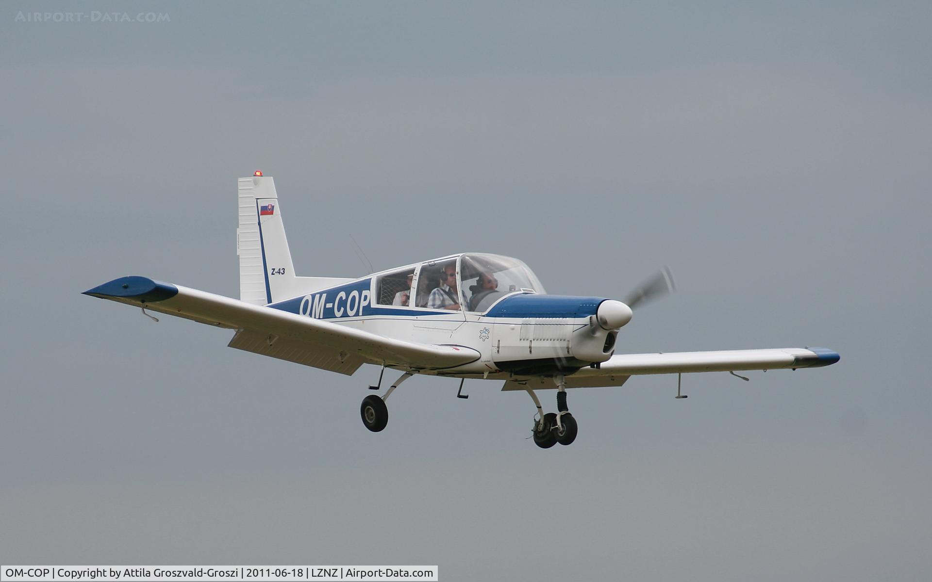 OM-COP, Zlin Z-43 C/N 0009, Nové Zámky Airport - Slovakia (Slovak Republik) SK.