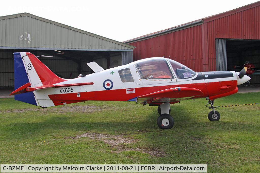 G-BZME, 1975 Scottish Aviation Bulldog T.1 C/N BH120/347, Scottish Aviation Bulldog T1 at Breighton Airfield's Summer Fly-In, August 2011.