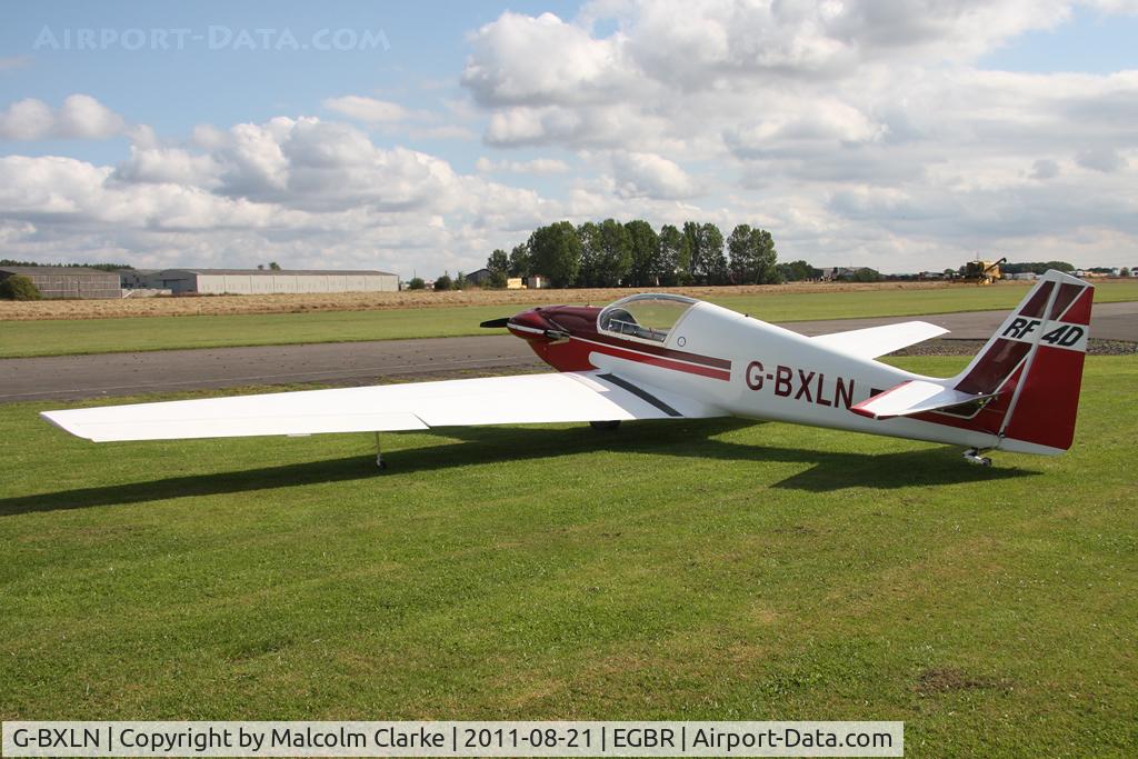 G-BXLN, 1967 Sportavia-Putzer Fournier RF-4D C/N 4022, Fournier RF4D at Breighton Airfield's Summer Fly-In, August 2011.
