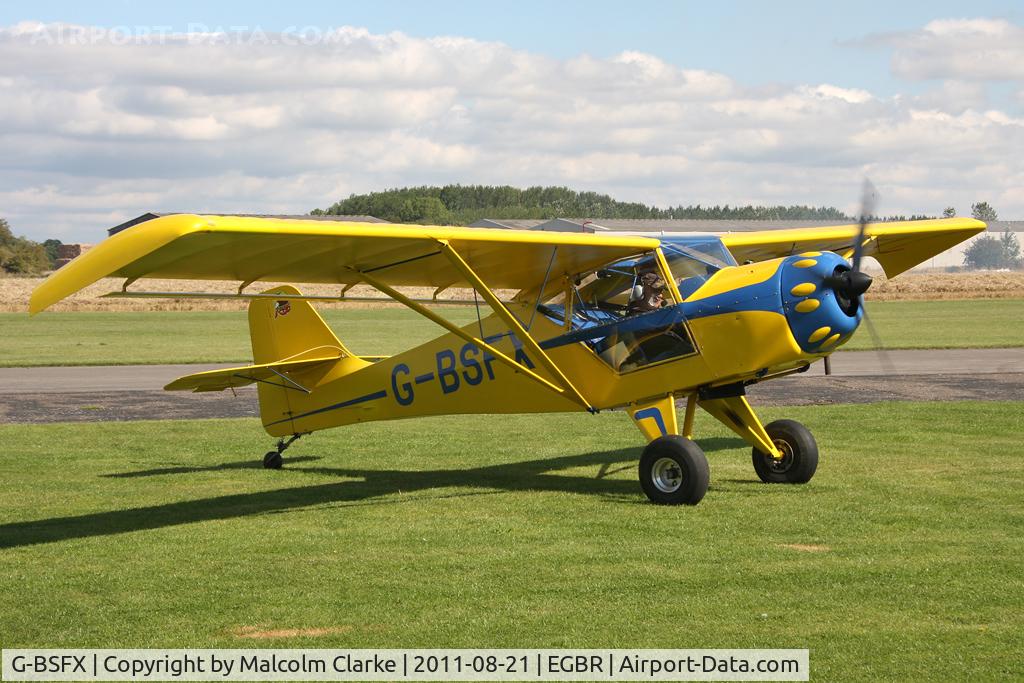 G-BSFX, 1990 Denney Kitfox Mk2 C/N PFA 172-11723, Denney Kitfox Mk2 at Breighton Airfield's Summer Fly-In, August 2011.
