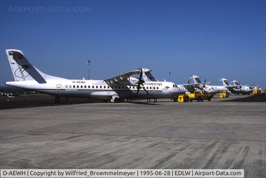 D-AEWH, 1993 ATR 72-212 C/N 359, Our Whiskey Hotel, plus four other aircraft of our fleet.