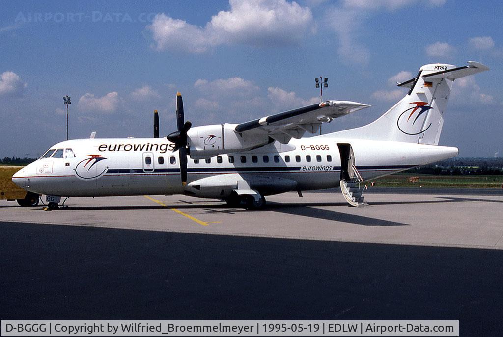 D-BGGG, 1989 ATR 42-300 C/N 148, Waiting for the next flight.