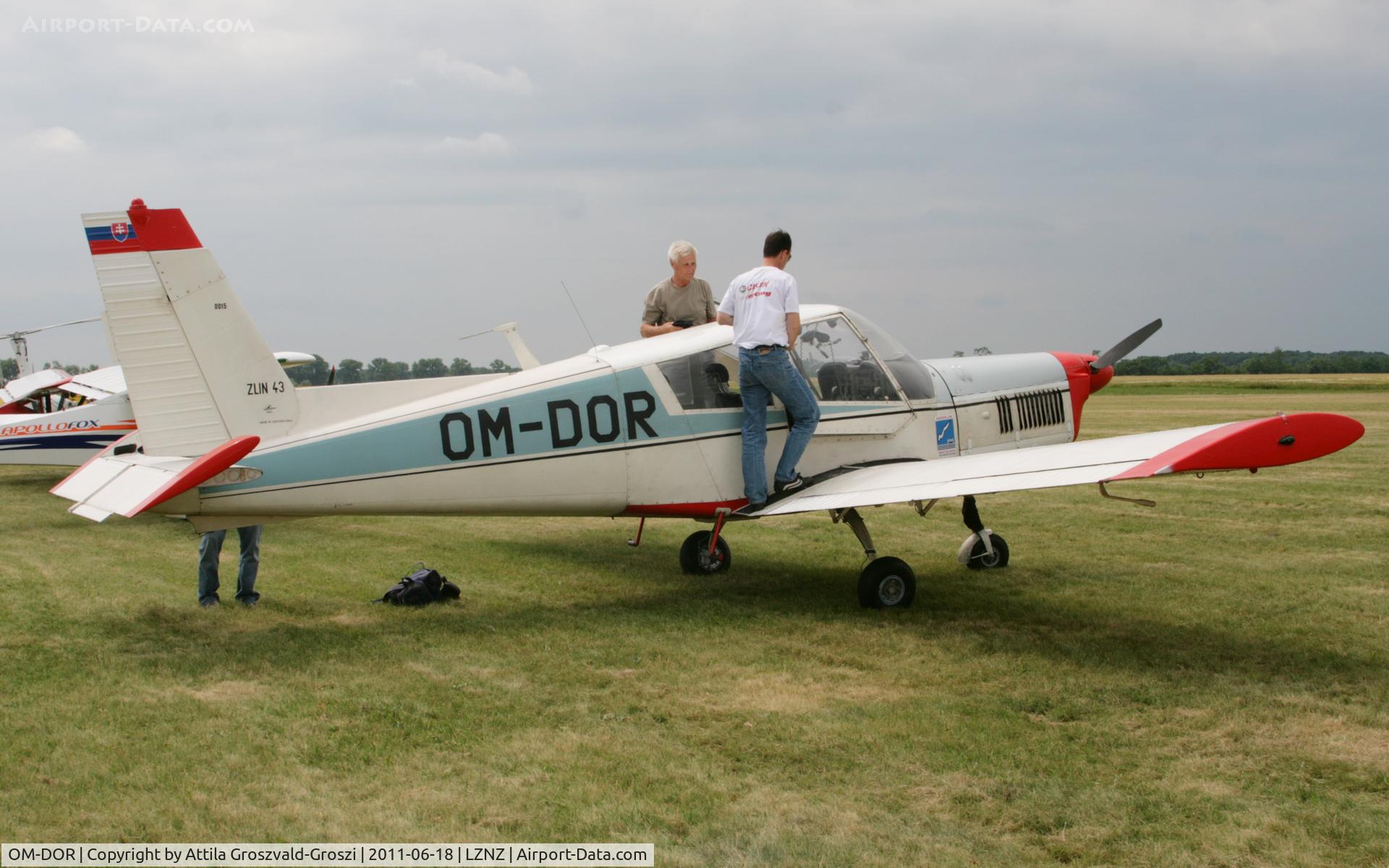 OM-DOR, Zlin Z-43 C/N 0015, Nové Zámky Airport - Slovakia (Slovak Republik) SK.
