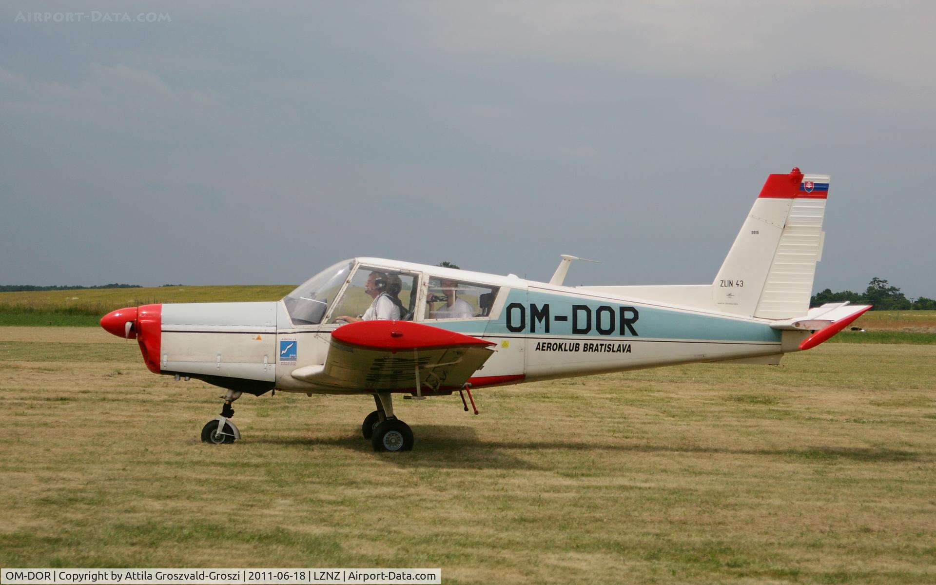 OM-DOR, Zlin Z-43 C/N 0015, Nové Zámky Airport - Slovakia (Slovak Republik) SK.