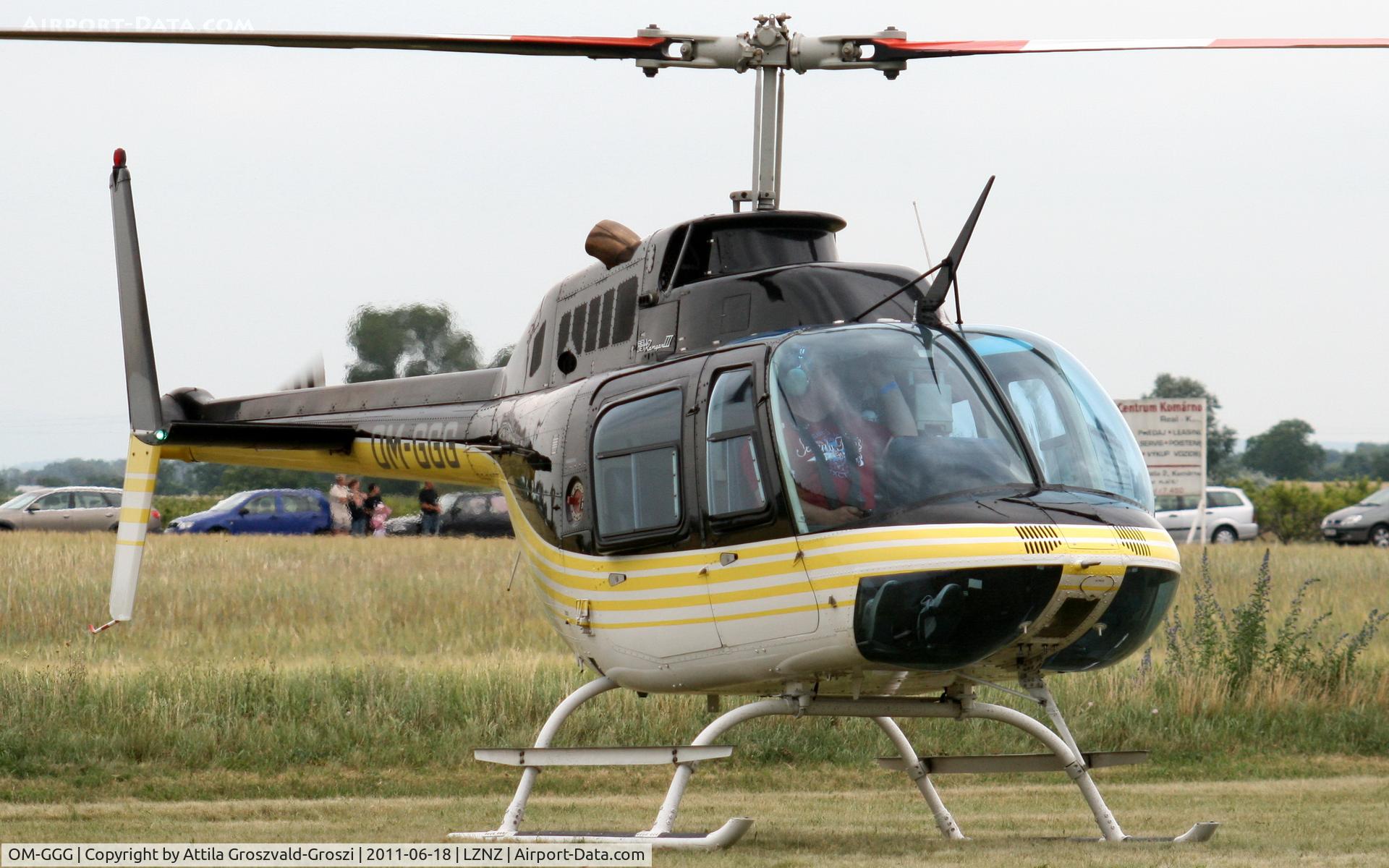 OM-GGG, Bell 206B C/N 4619, Nové Zámky Airport - Slovakia (Slovak Republik) SK.