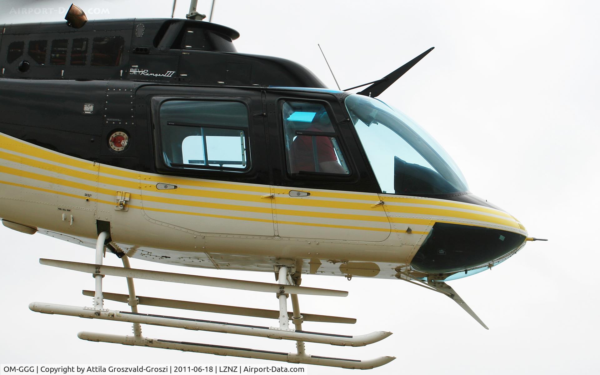 OM-GGG, Bell 206B C/N 4619, Nové Zámky Airport - Slovakia (Slovak Republik) SK.
