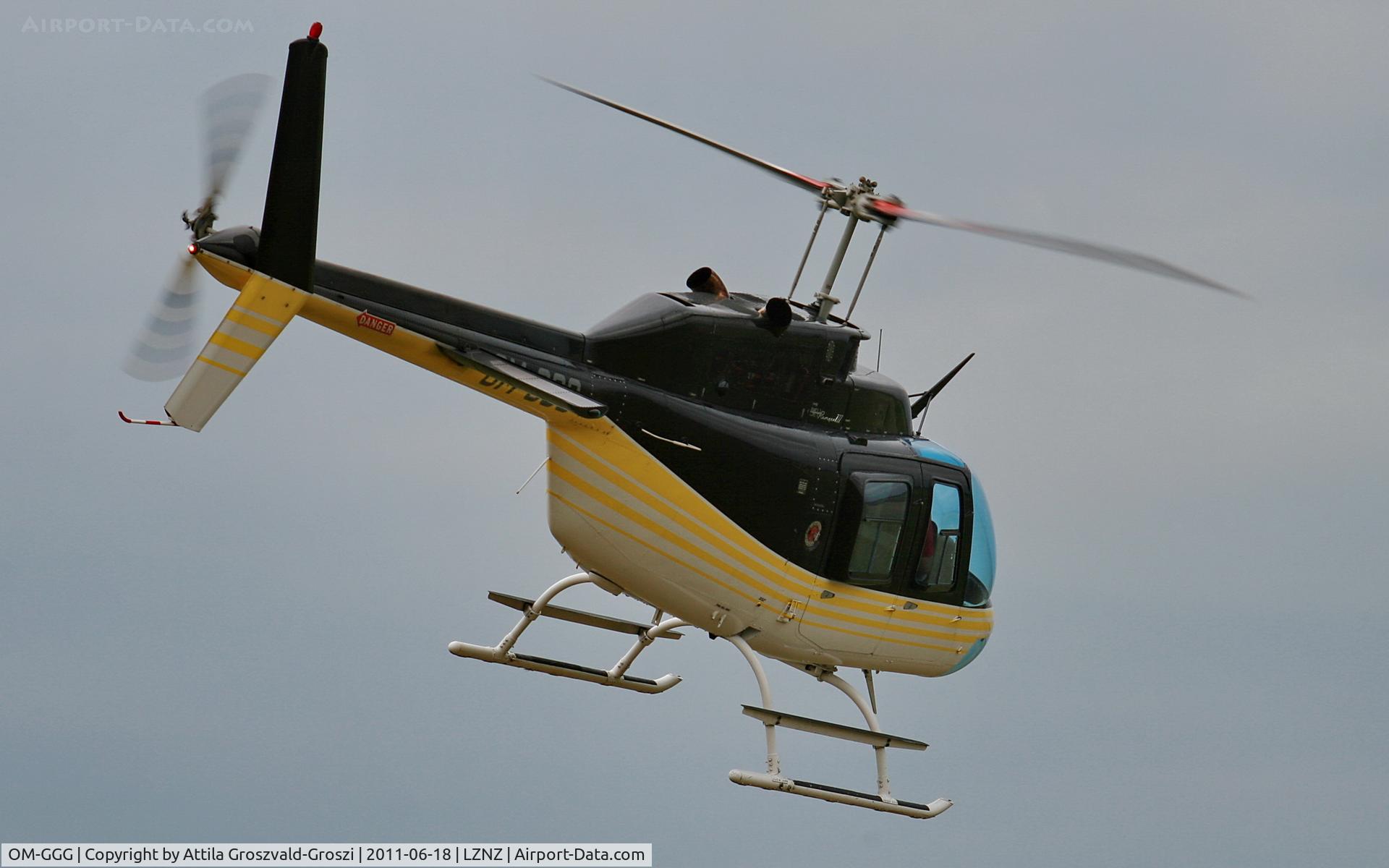 OM-GGG, Bell 206B C/N 4619, Nové Zámky Airport - Slovakia (Slovak Republik) SK.