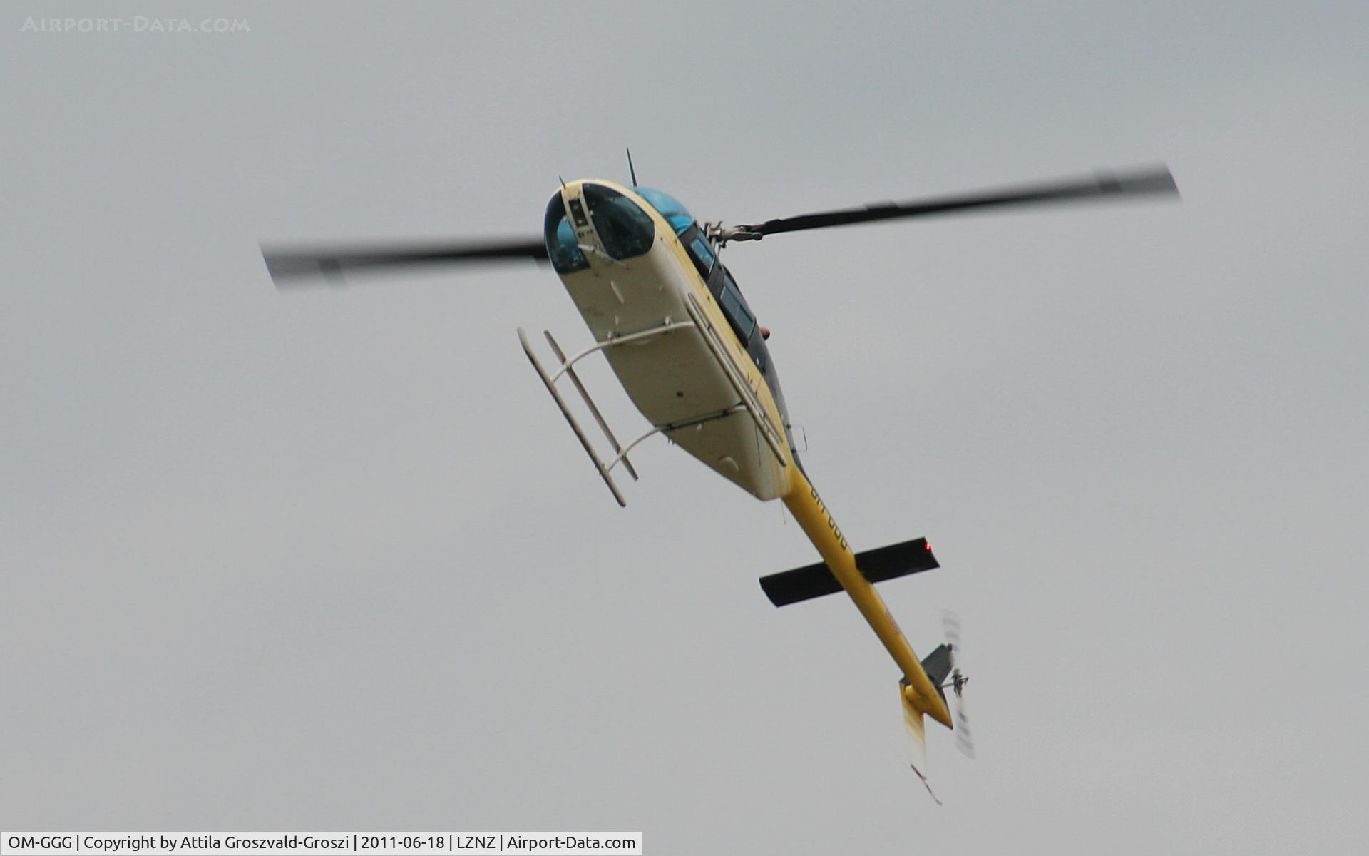 OM-GGG, Bell 206B C/N 4619, Nové Zámky Airport - Slovakia (Slovak Republik) SK.