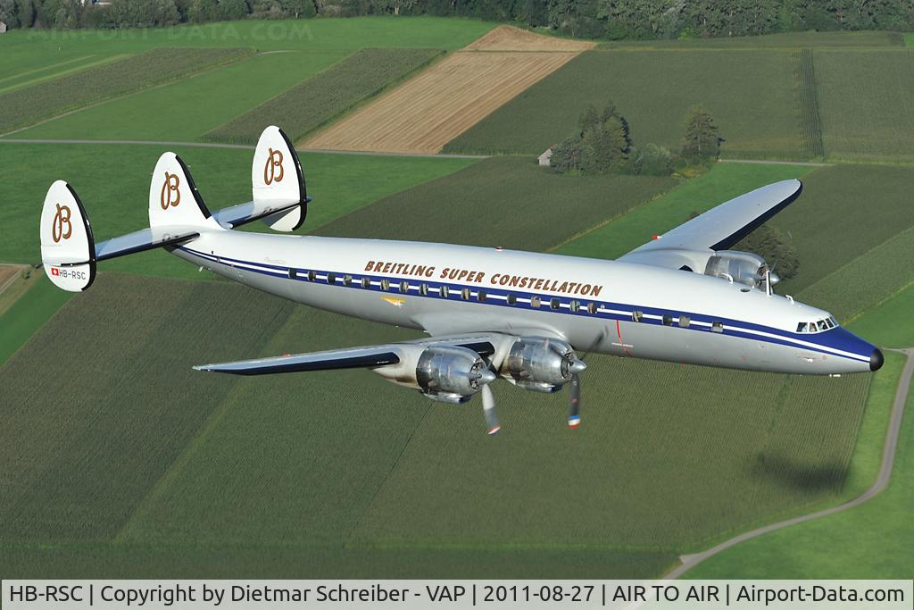 HB-RSC, 1955 Lockheed C-121C Super Constellation (L-1049F) C/N 1049F-4175, Breitling Constellation