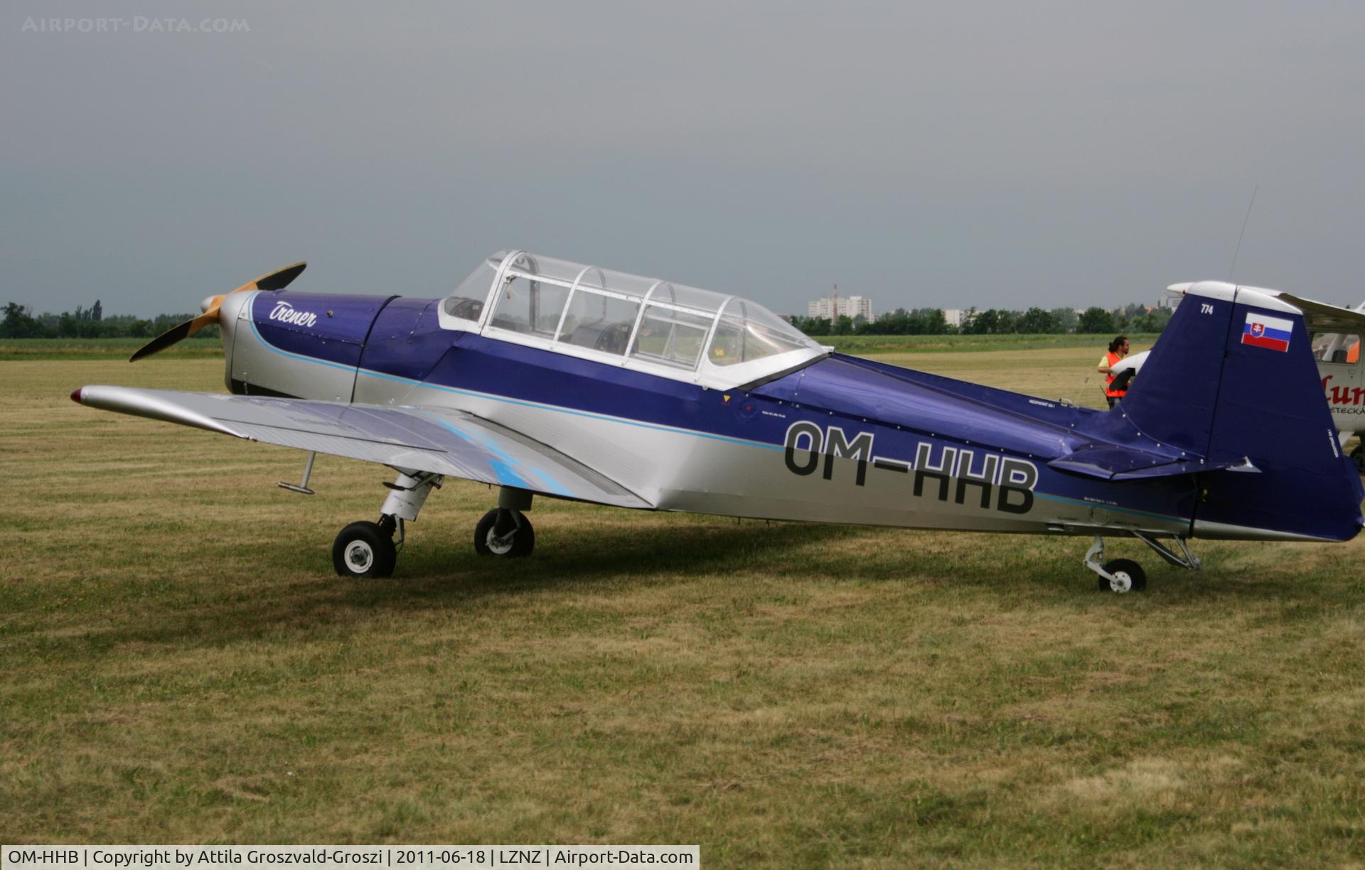 OM-HHB, Zlin Z-126 Trener C/N 774, Nové Zámky Airport - Slovakia (Slovak Republik) SK.