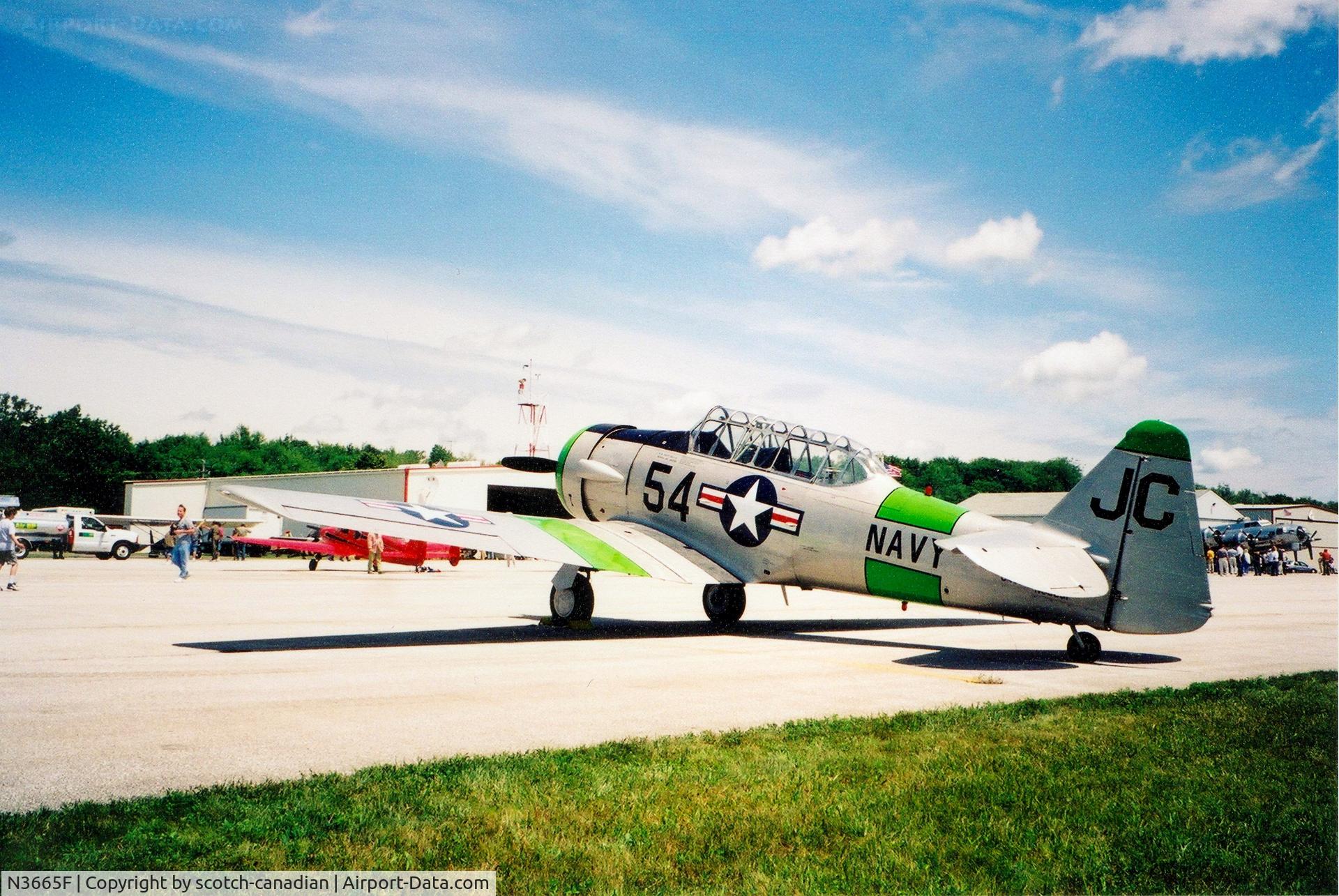 N3665F, North American SNJ-5 Texan Texan C/N 84930, North American SNJ-5 N3665F - date and location unknown