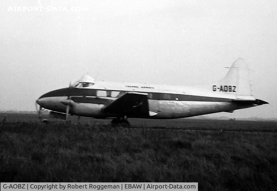 G-AOBZ, 1948 De Havilland DH-104 Dove 1B C/N 04127, Late 1950's.CHANNEL AIRWAYS.